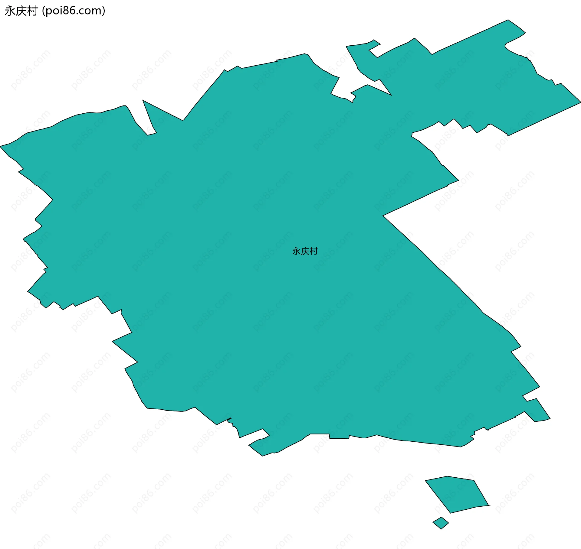 永庆村边界地图