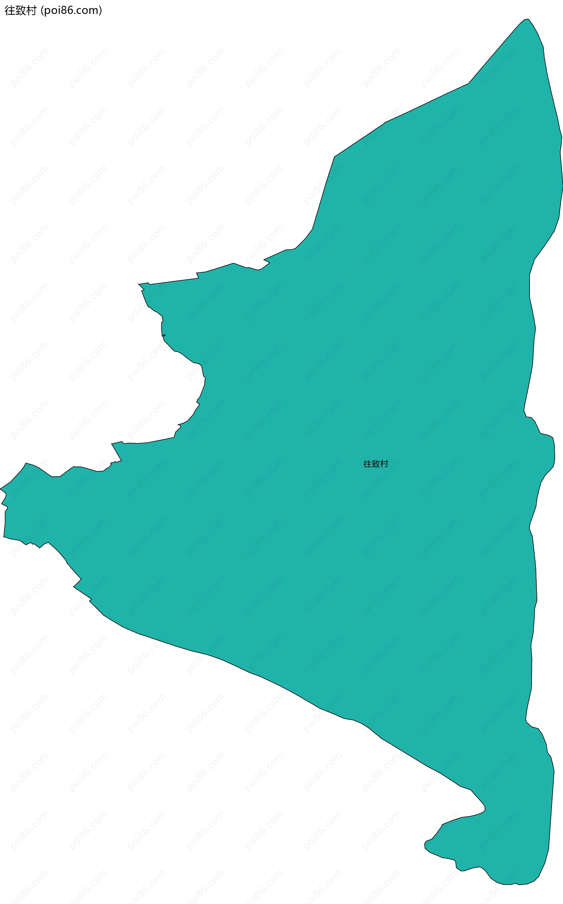 往致村边界地图