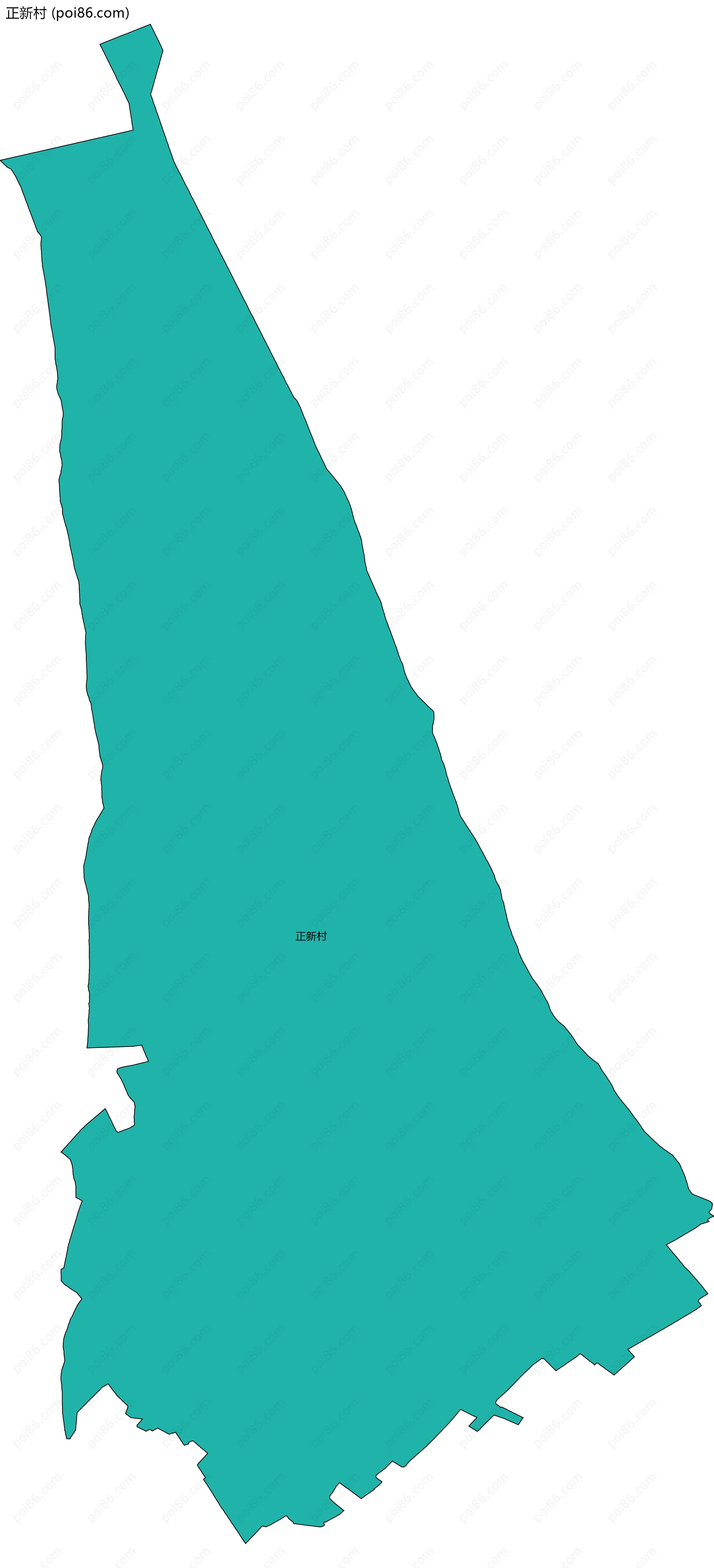 正新村边界地图