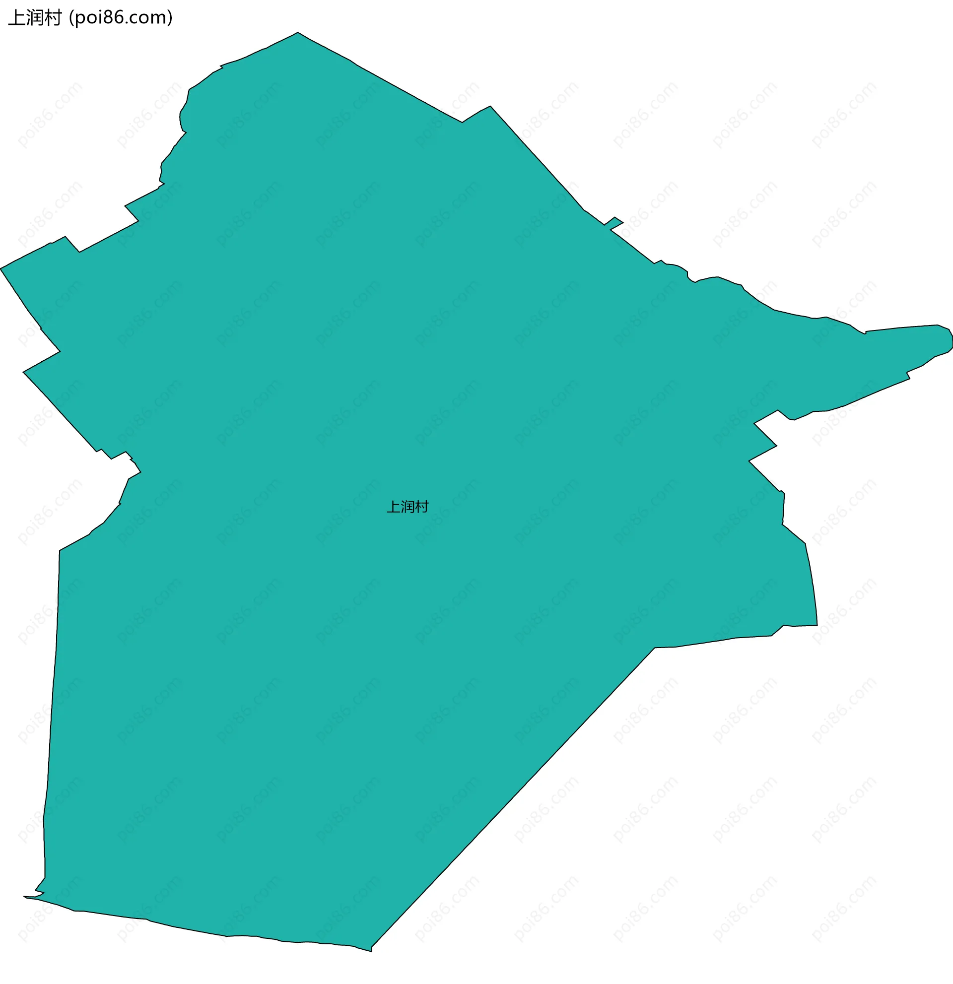 上润村边界地图