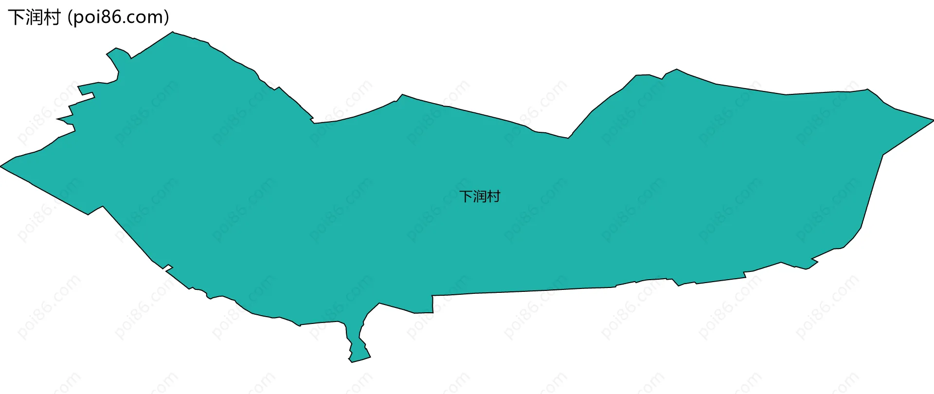 下润村边界地图