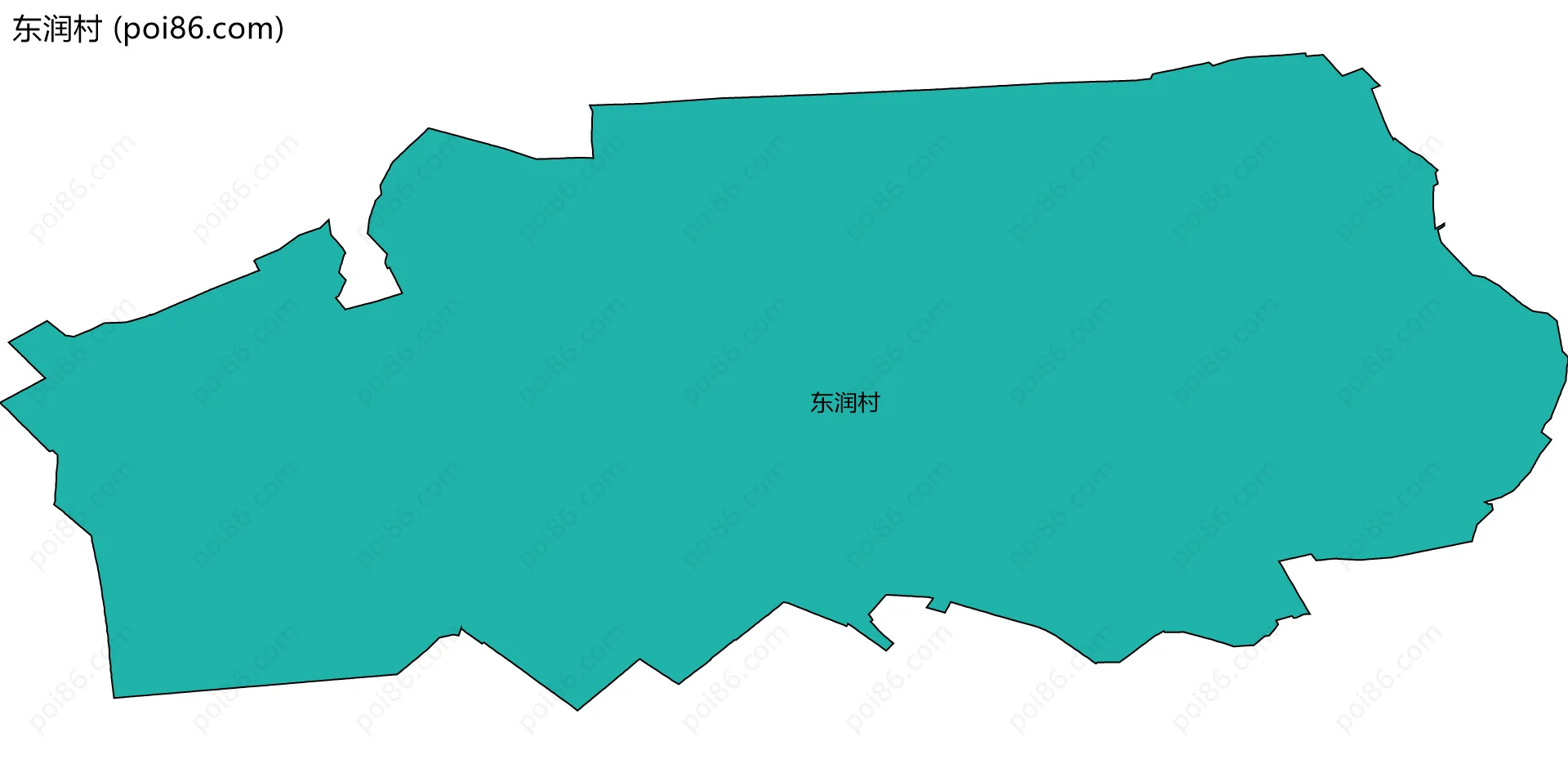 东润村边界地图