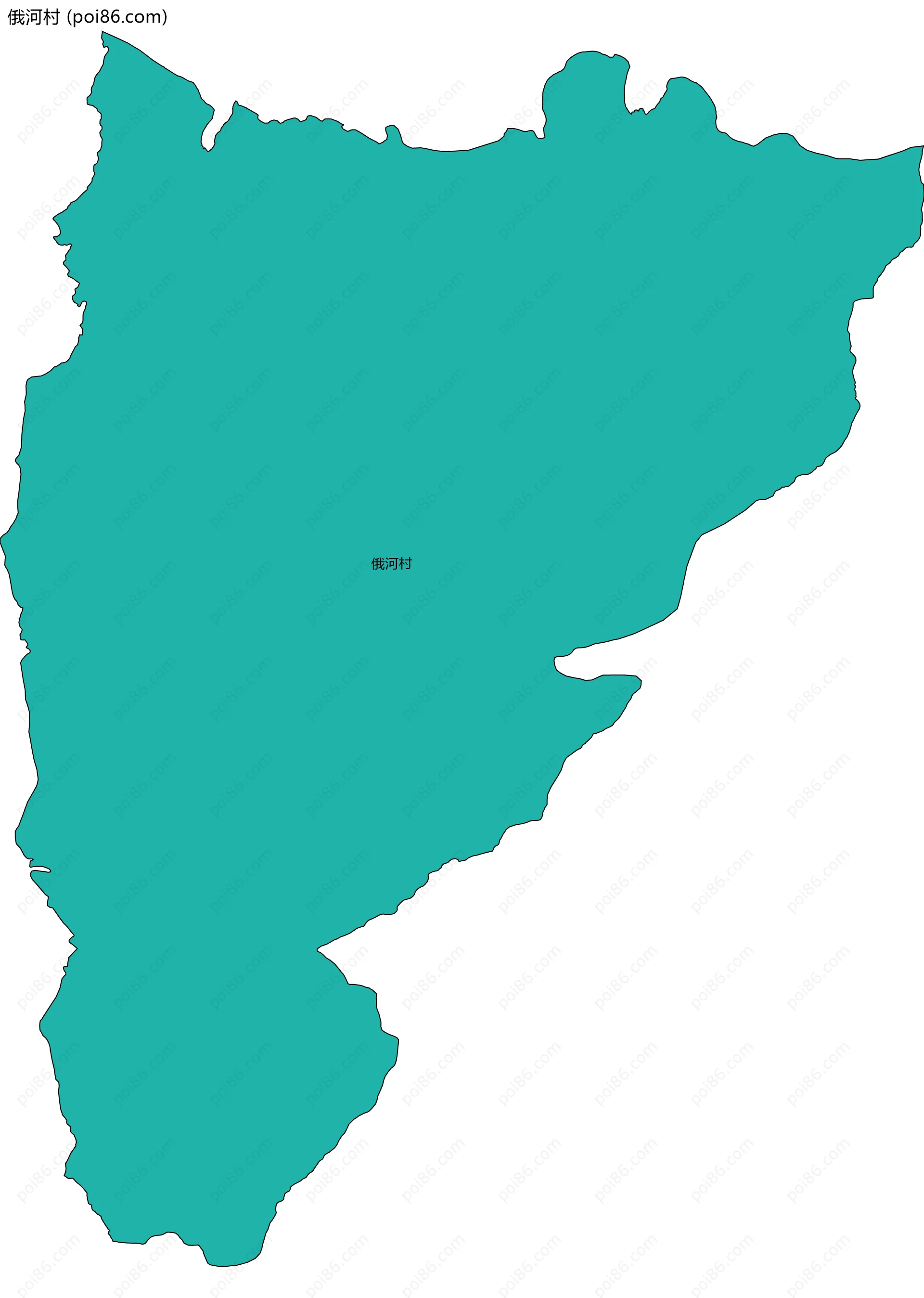 俄河村边界地图