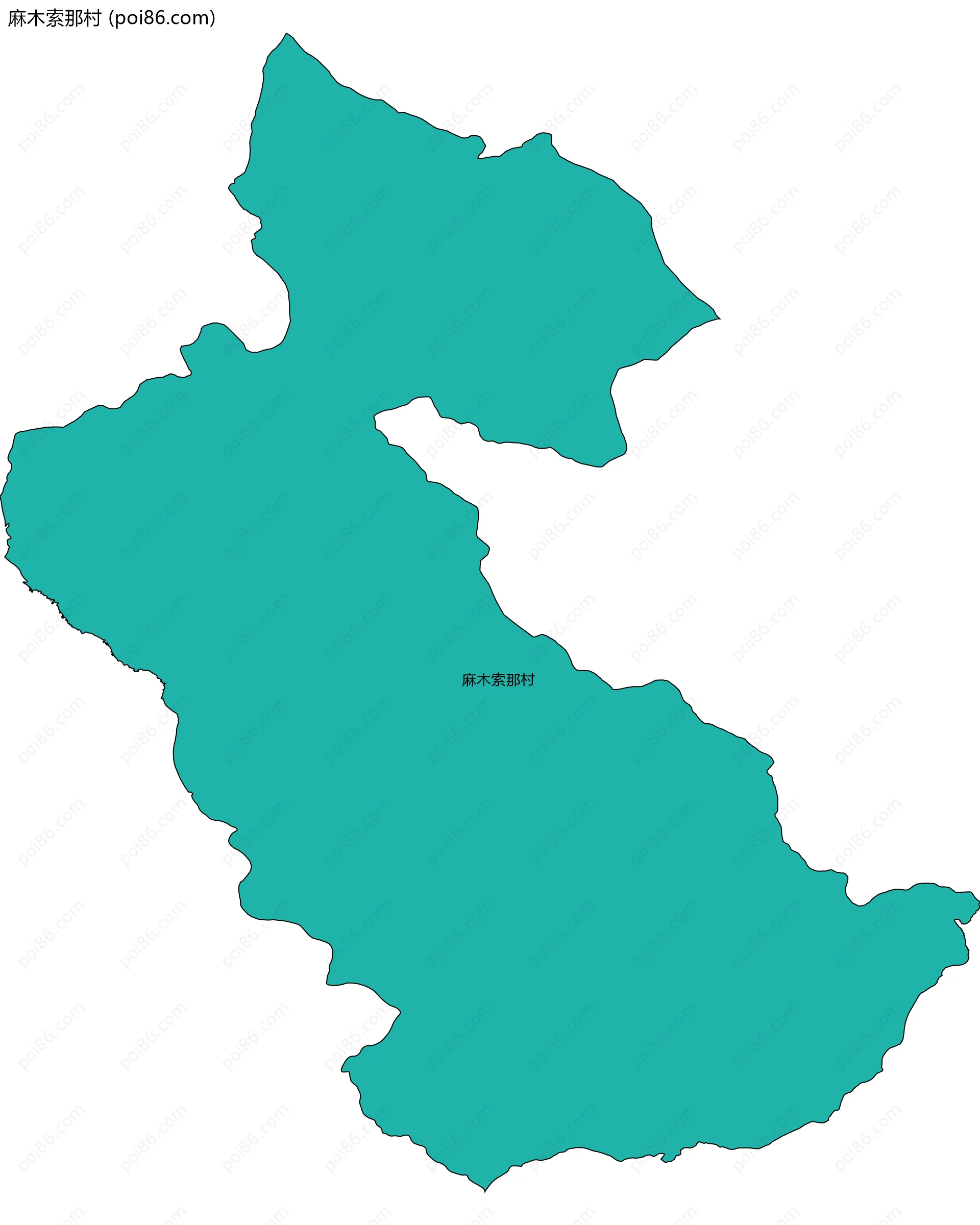 麻木索那村边界地图