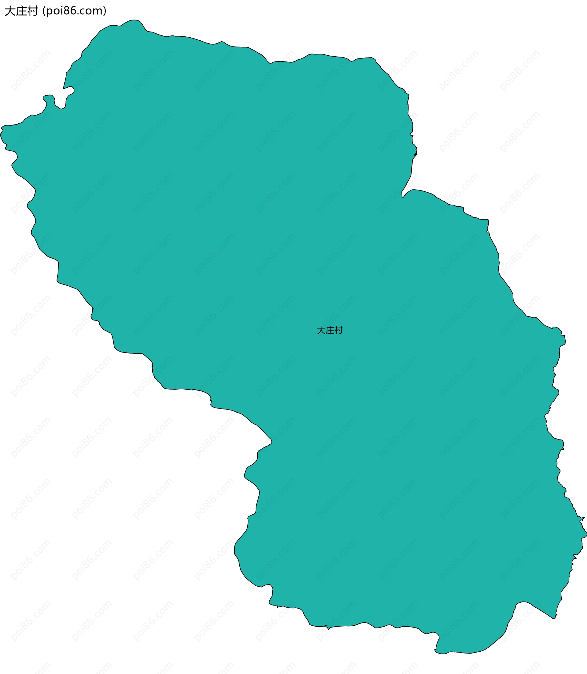 大庄村边界地图
