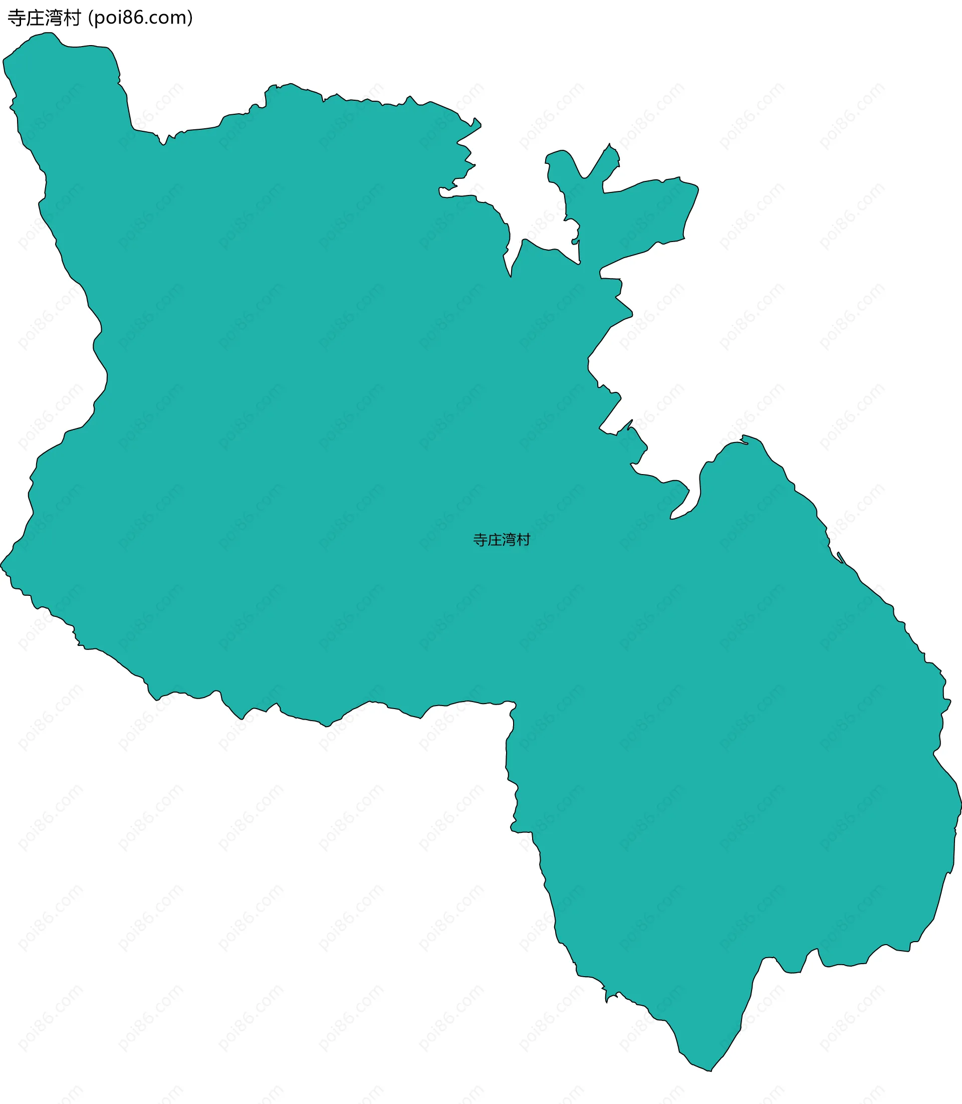 寺庄湾村边界地图