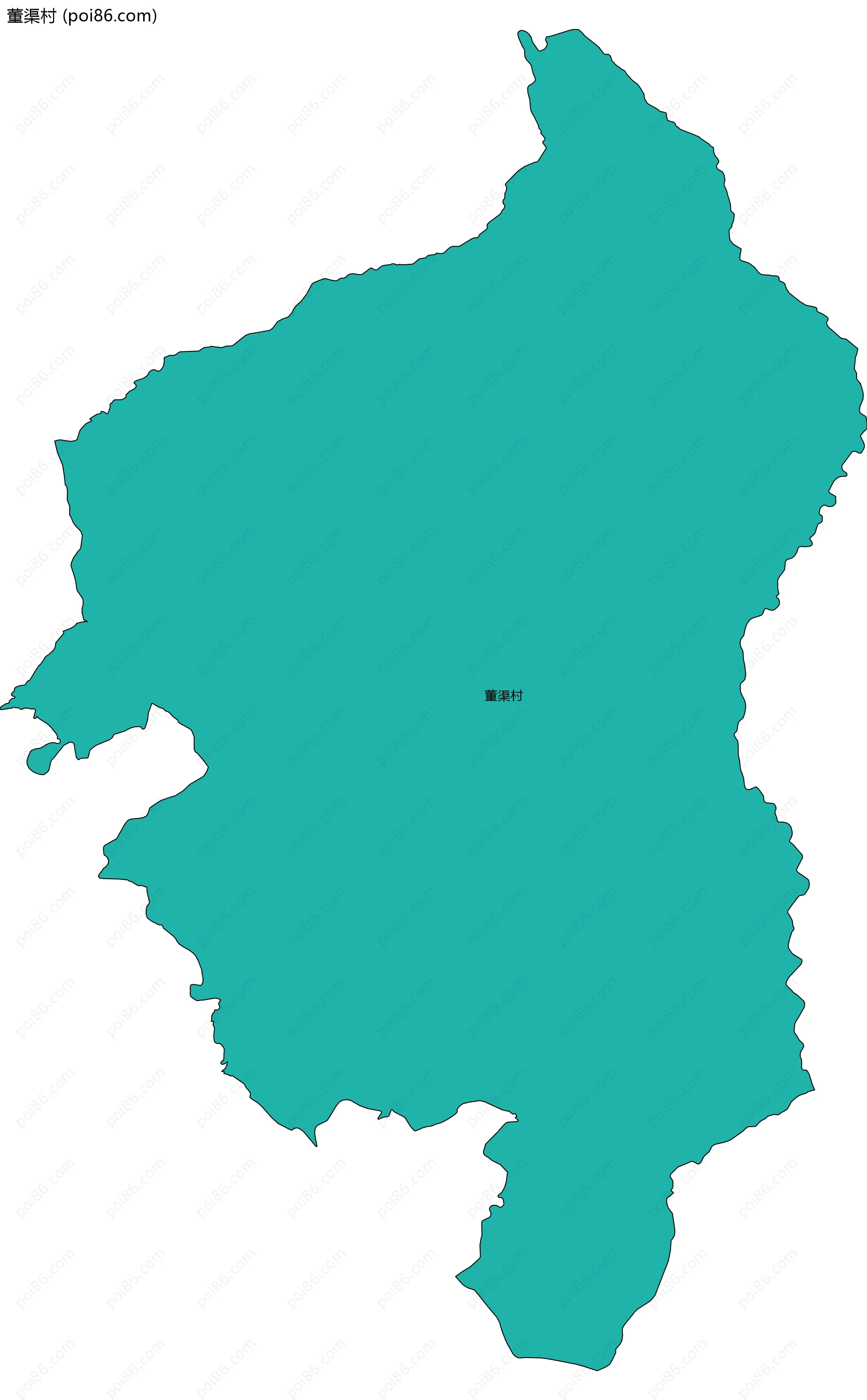 董渠村边界地图