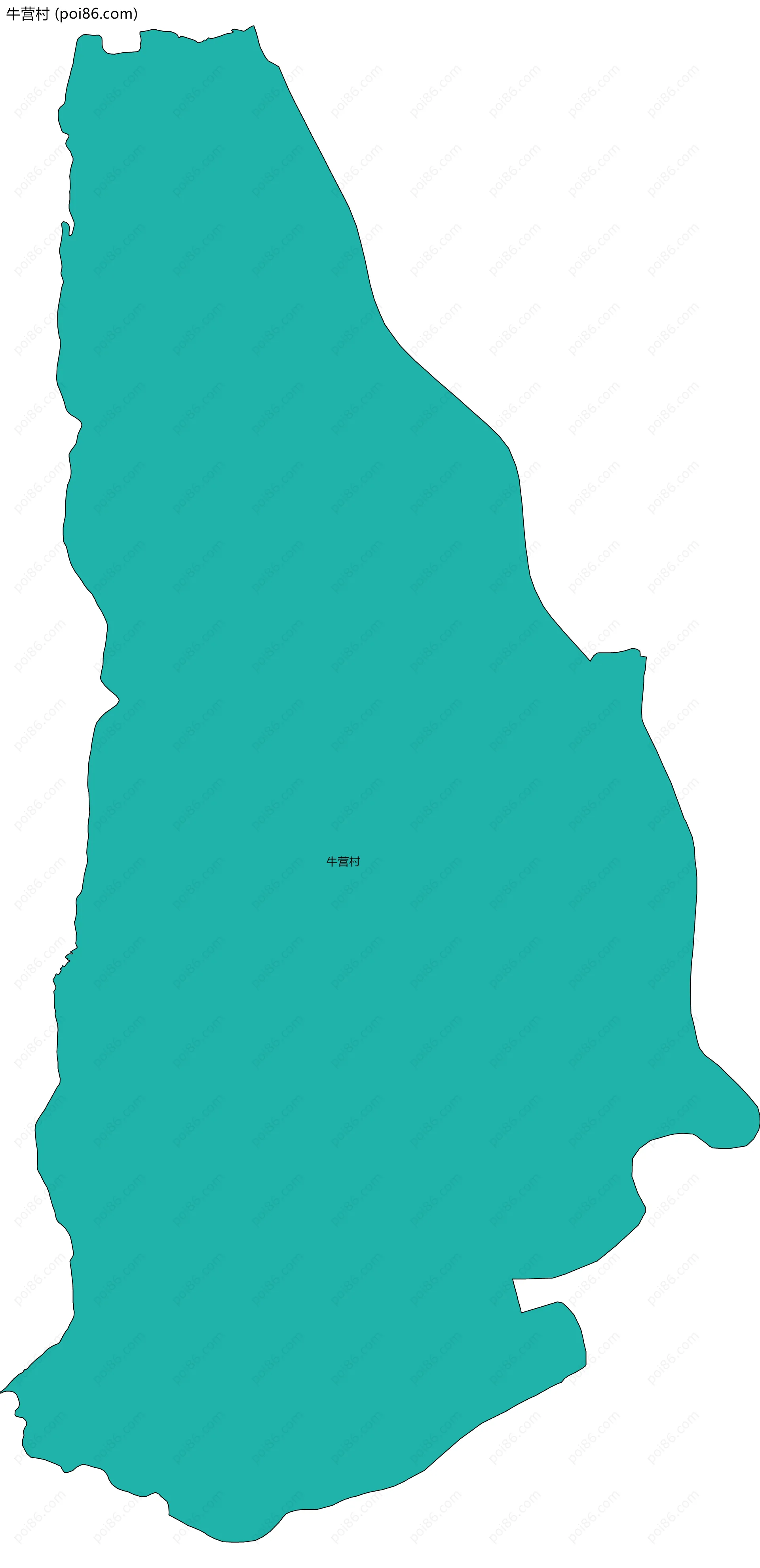 牛营村边界地图