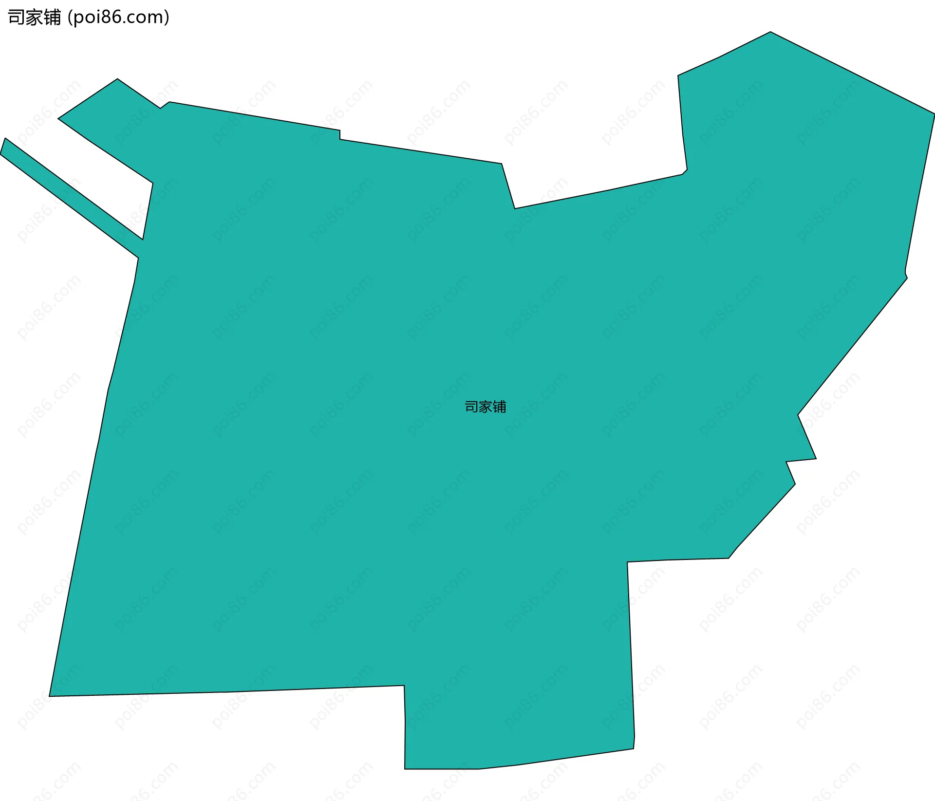 司家铺边界地图