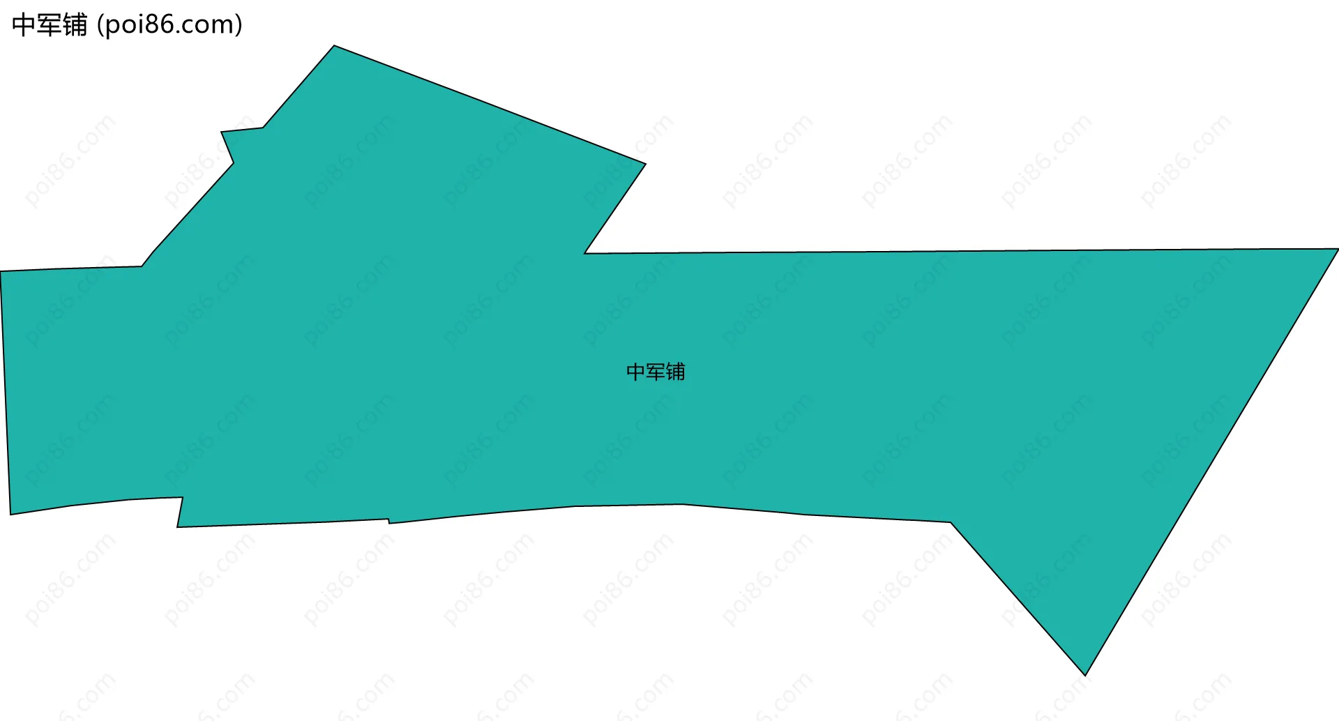 中军铺边界地图