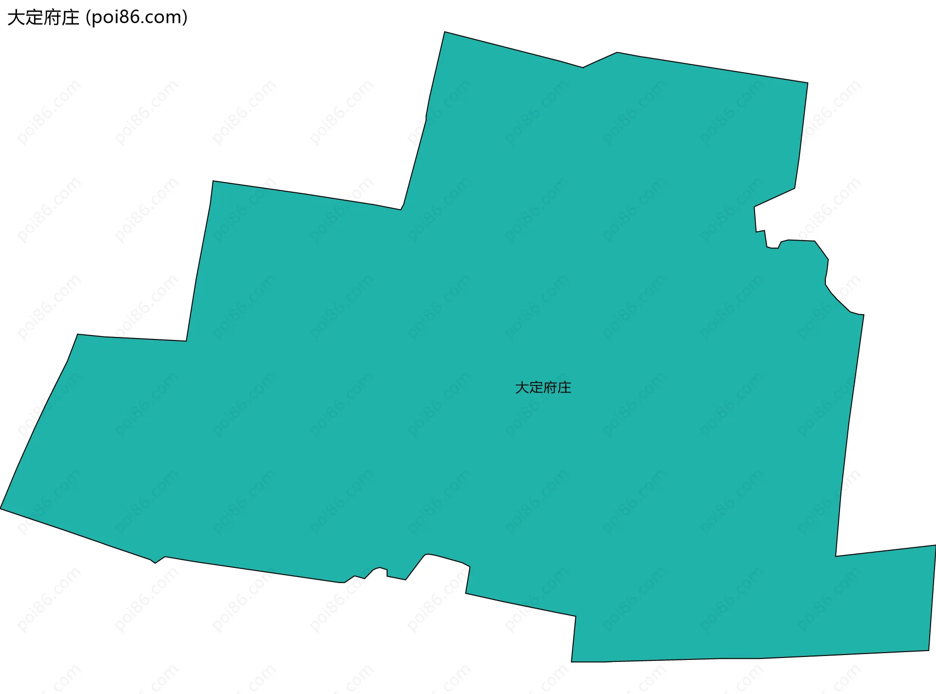 大定府庄边界地图