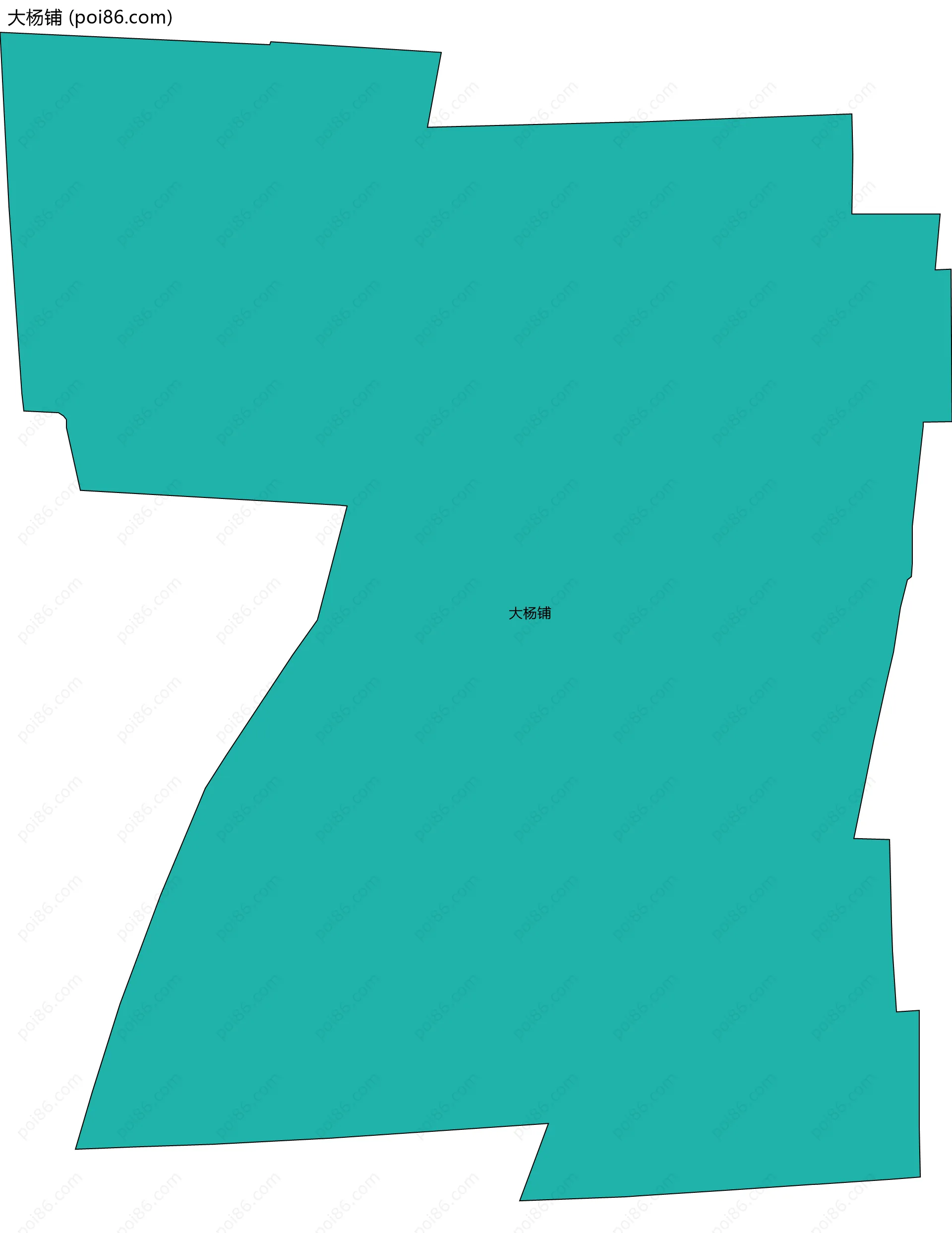 大杨铺边界地图