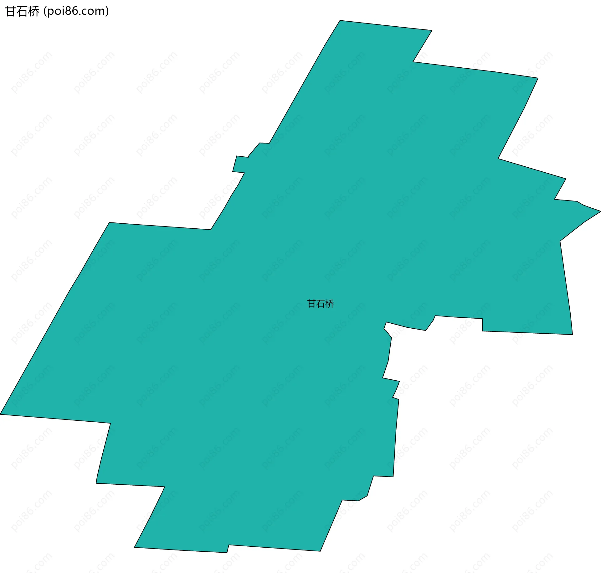 甘石桥边界地图