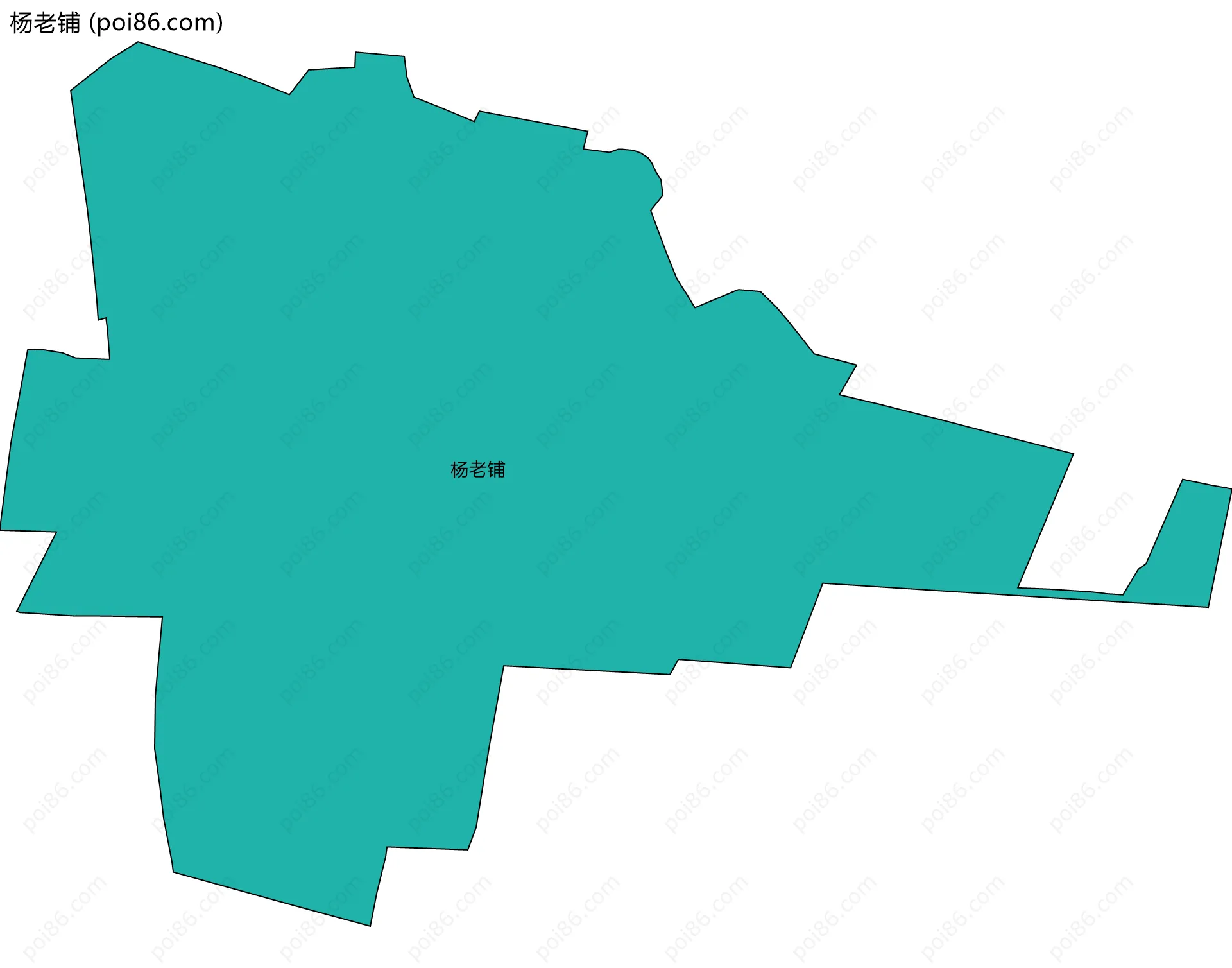 杨老铺边界地图