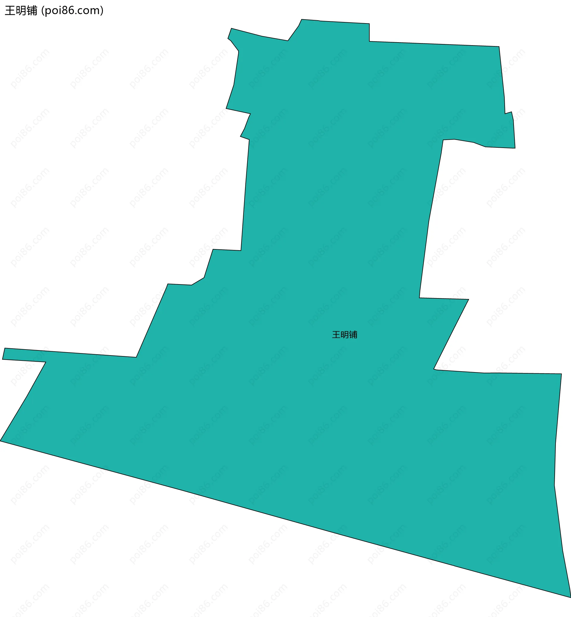 王明铺边界地图