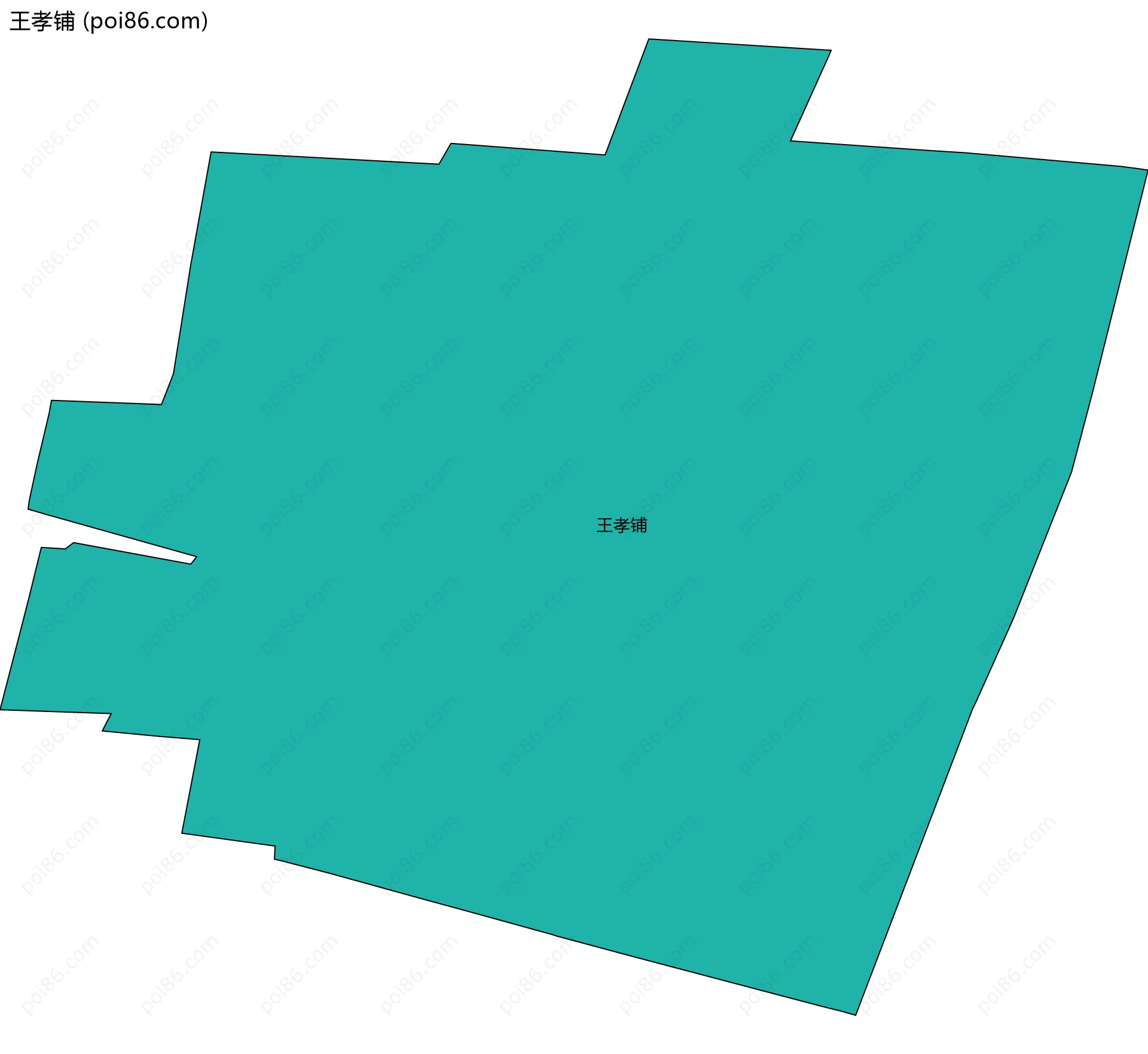 王孝铺边界地图