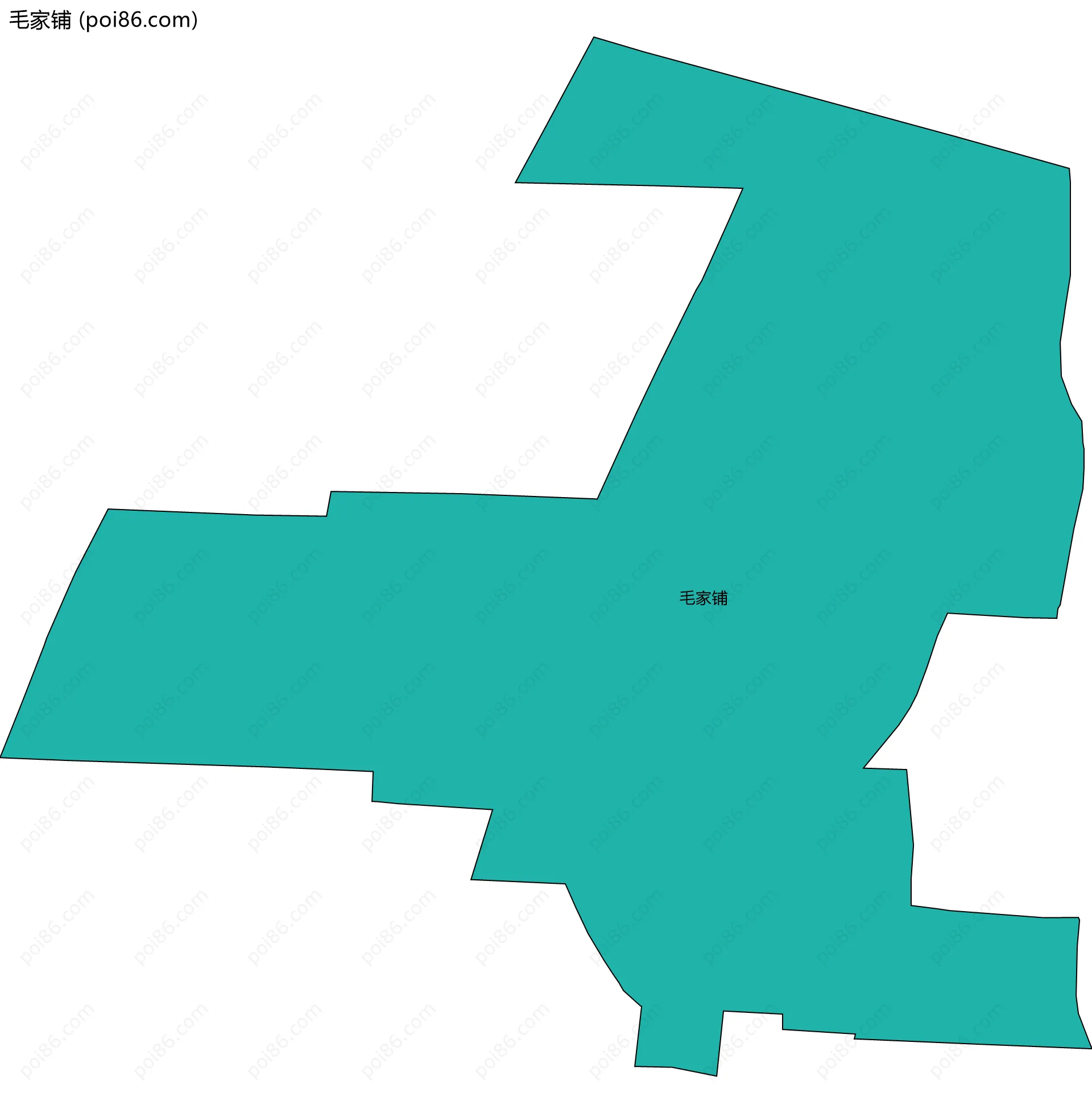 毛家铺边界地图