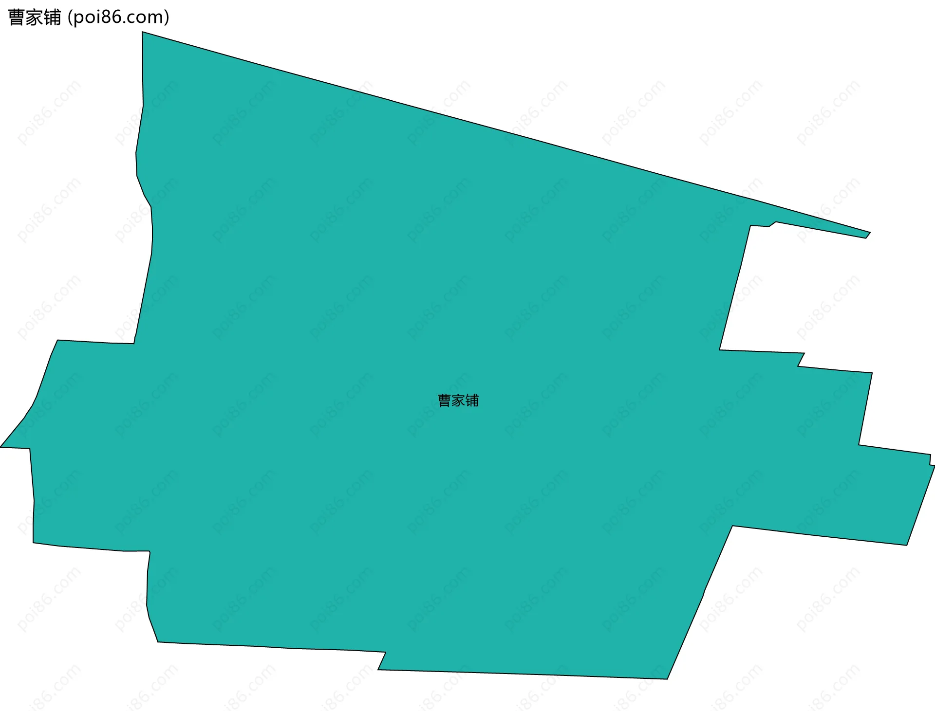 曹家铺边界地图