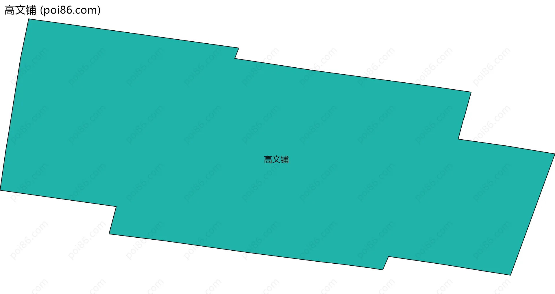 高文铺边界地图