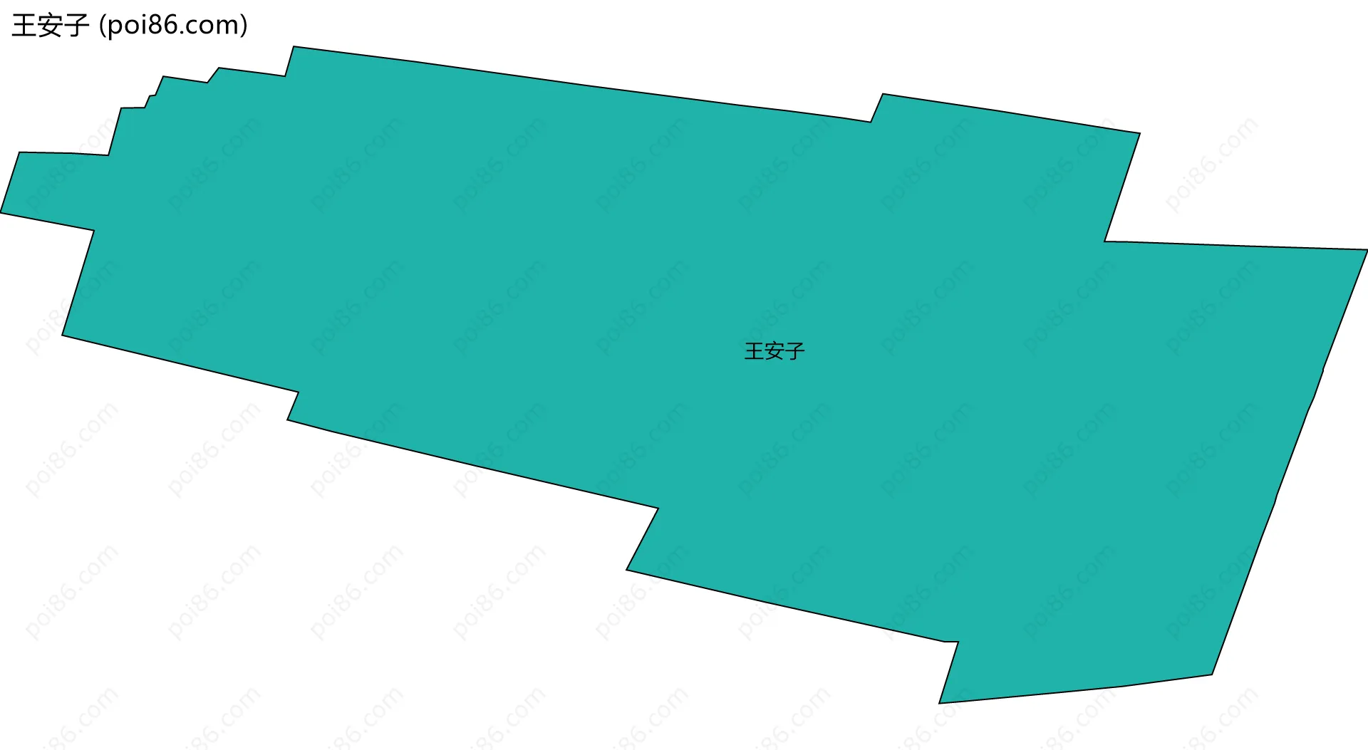 王安子边界地图