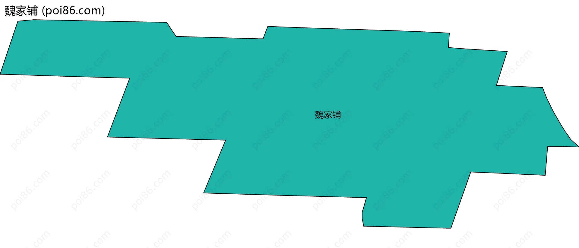 魏家铺边界地图