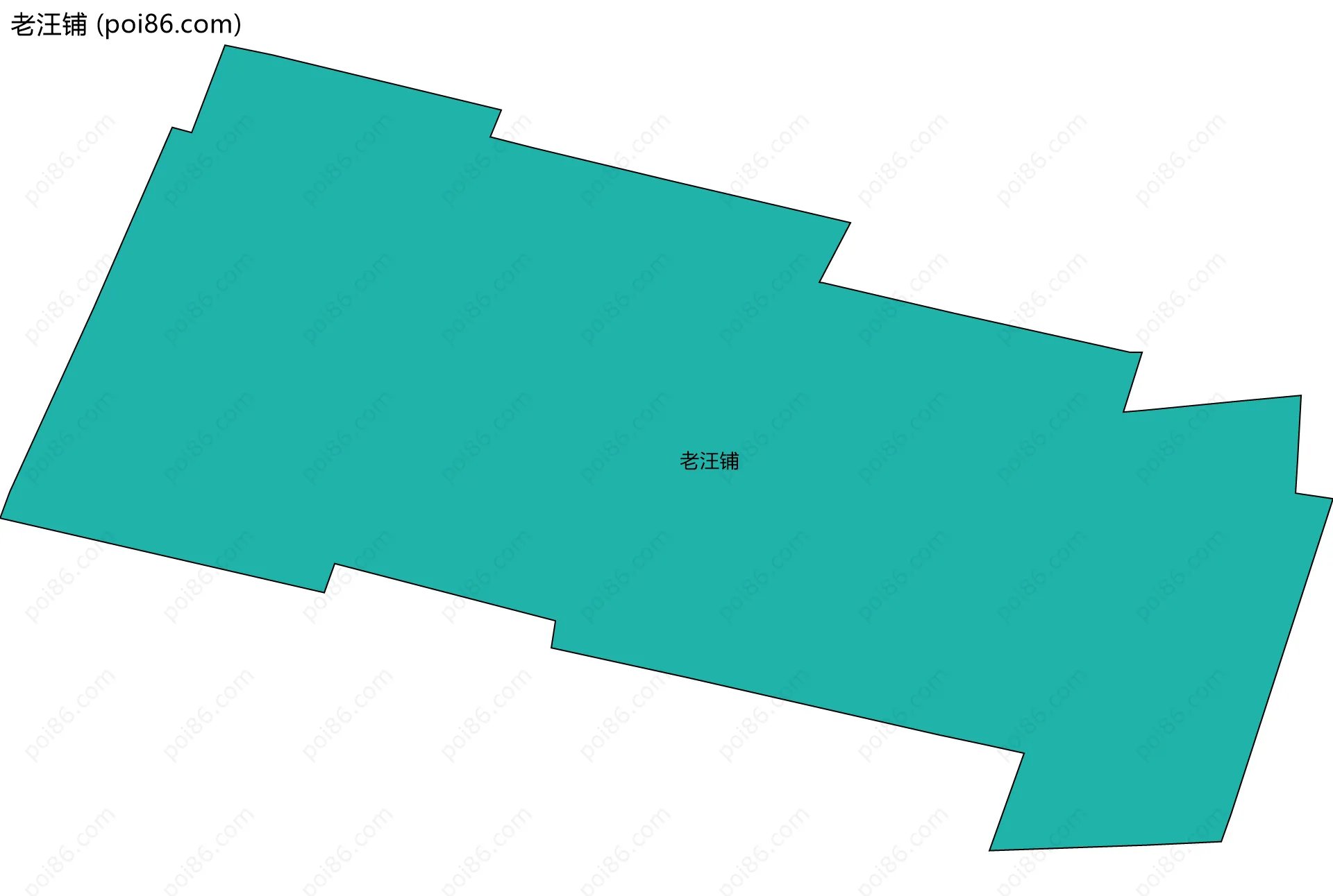 老汪铺边界地图