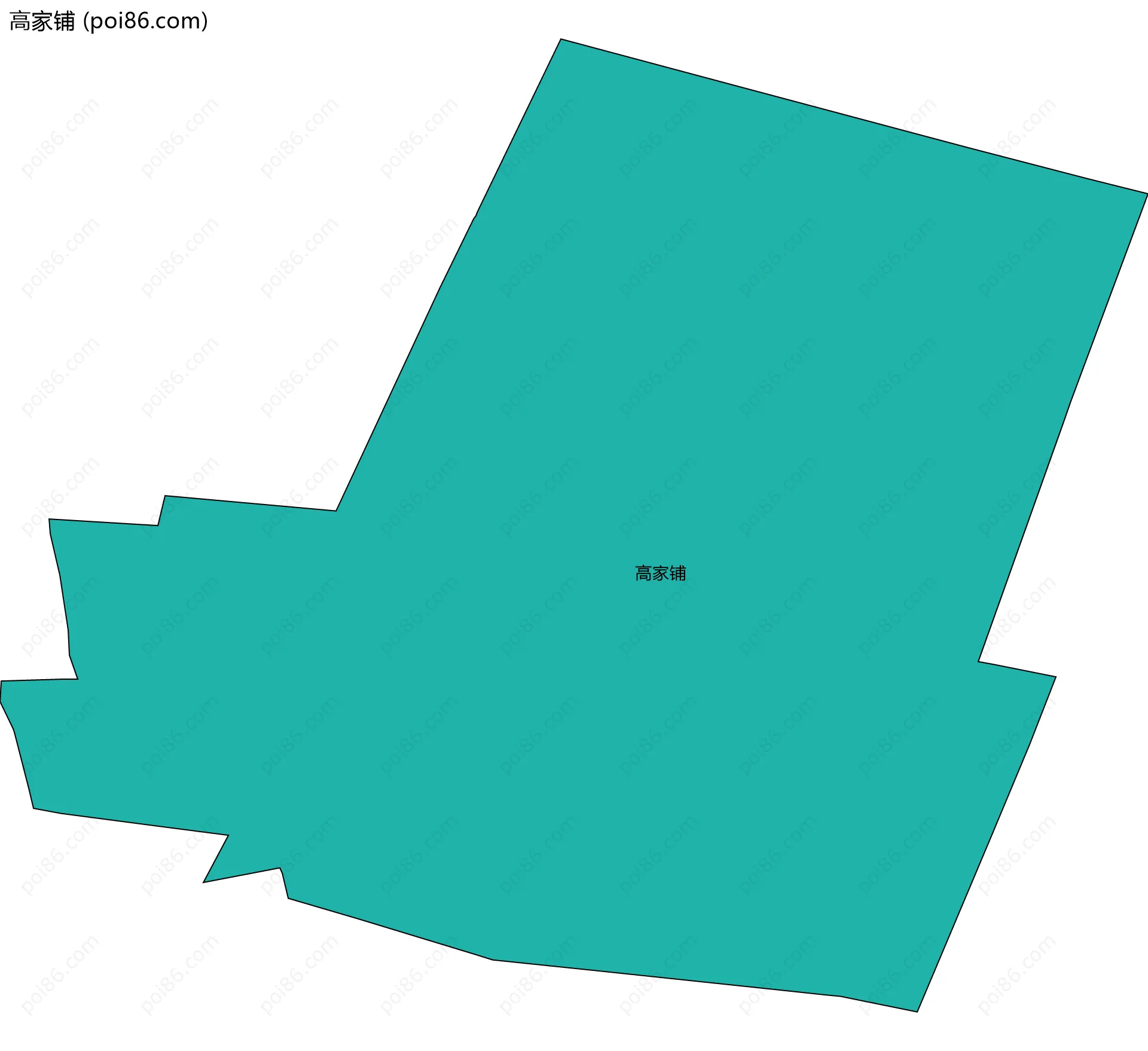 高家铺边界地图