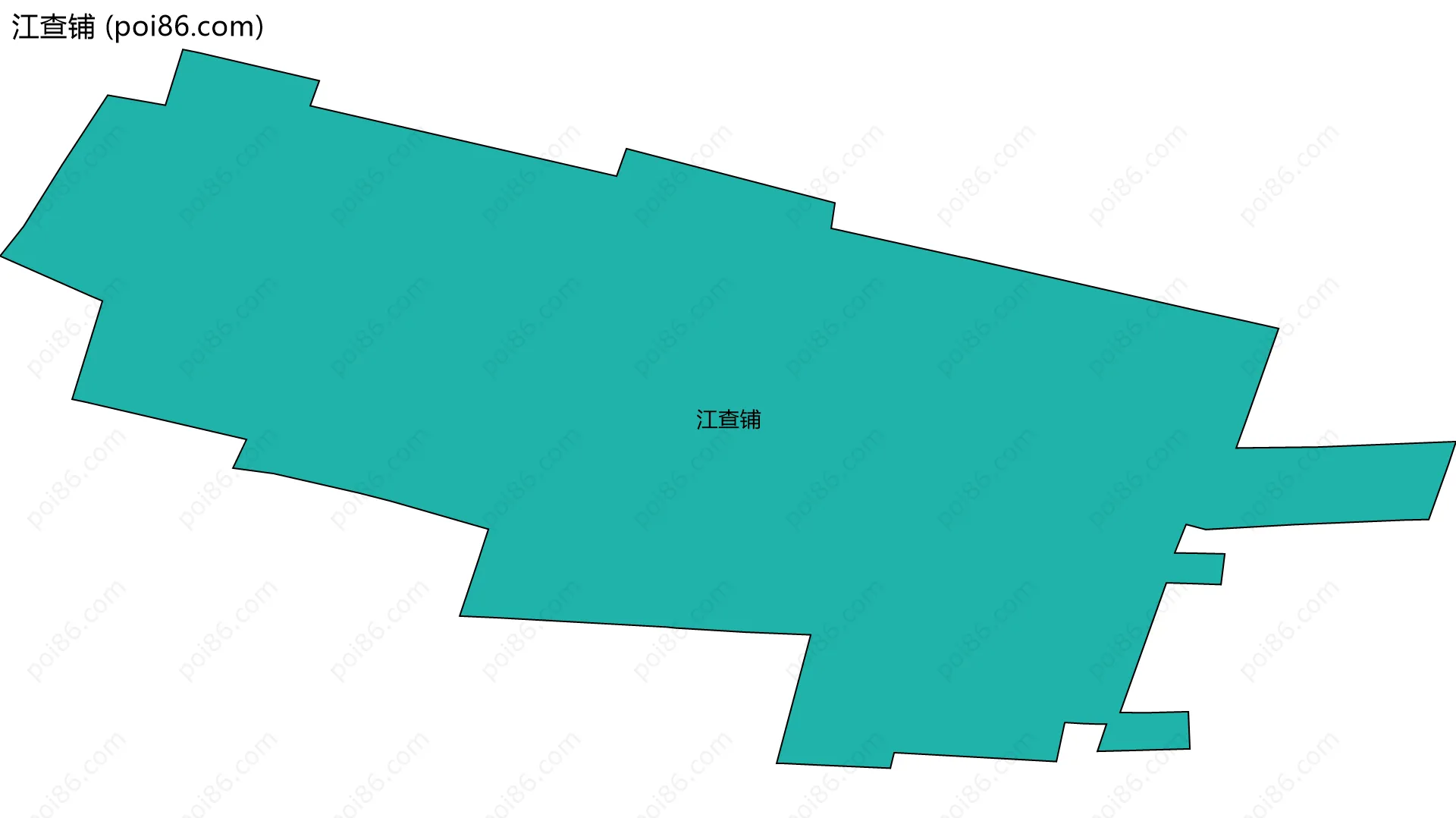 江查铺边界地图