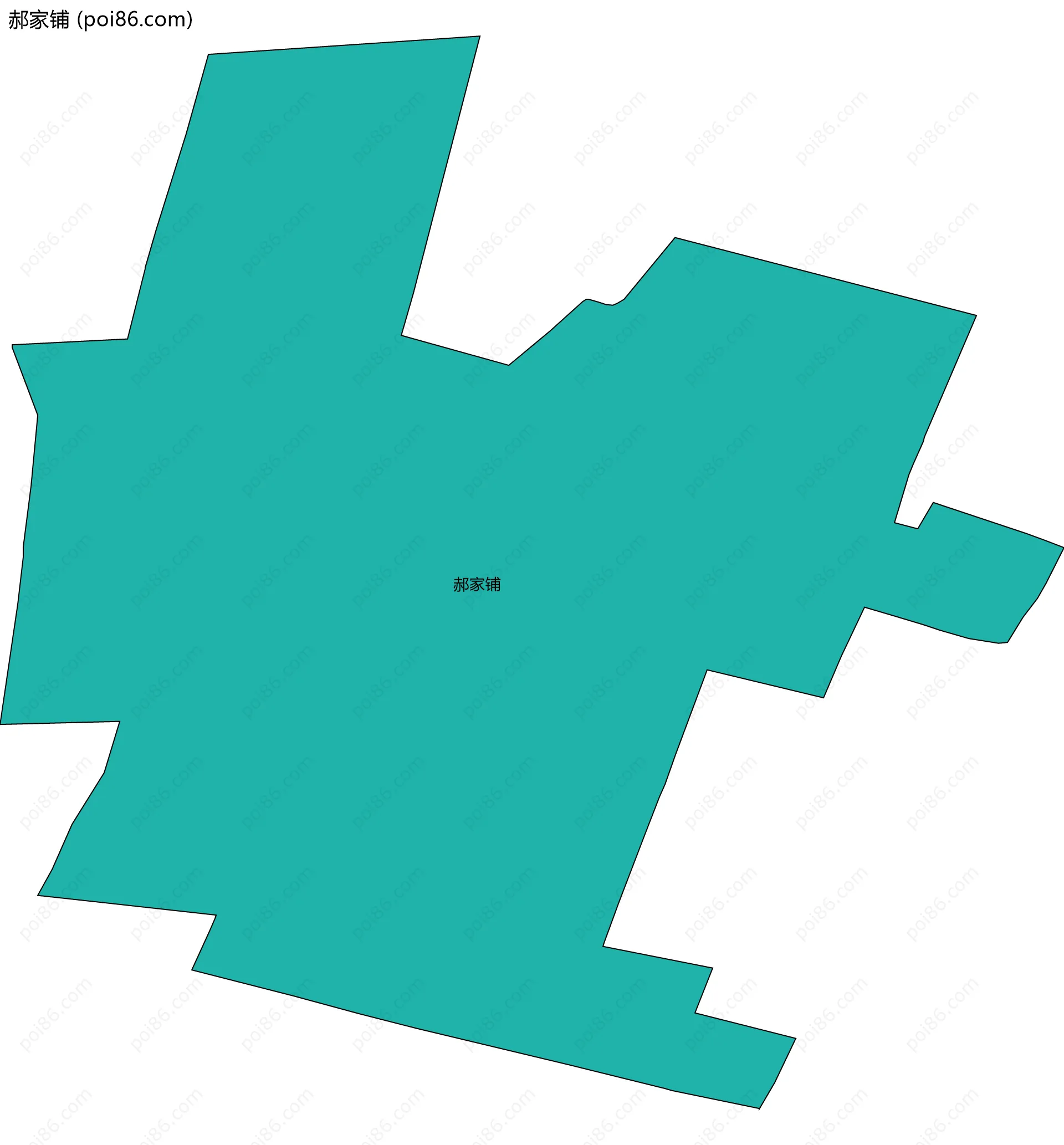 郝家铺边界地图