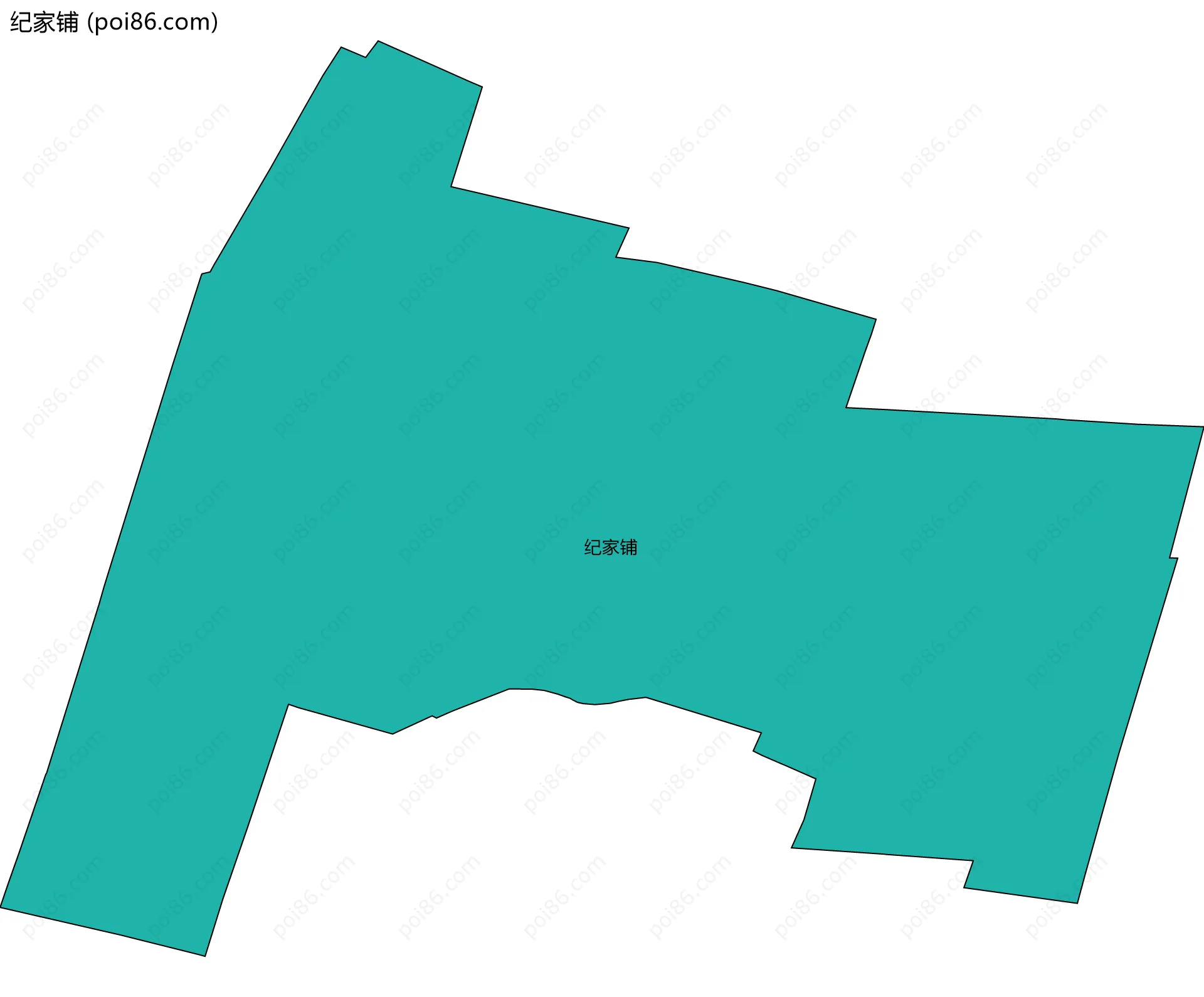 纪家铺边界地图
