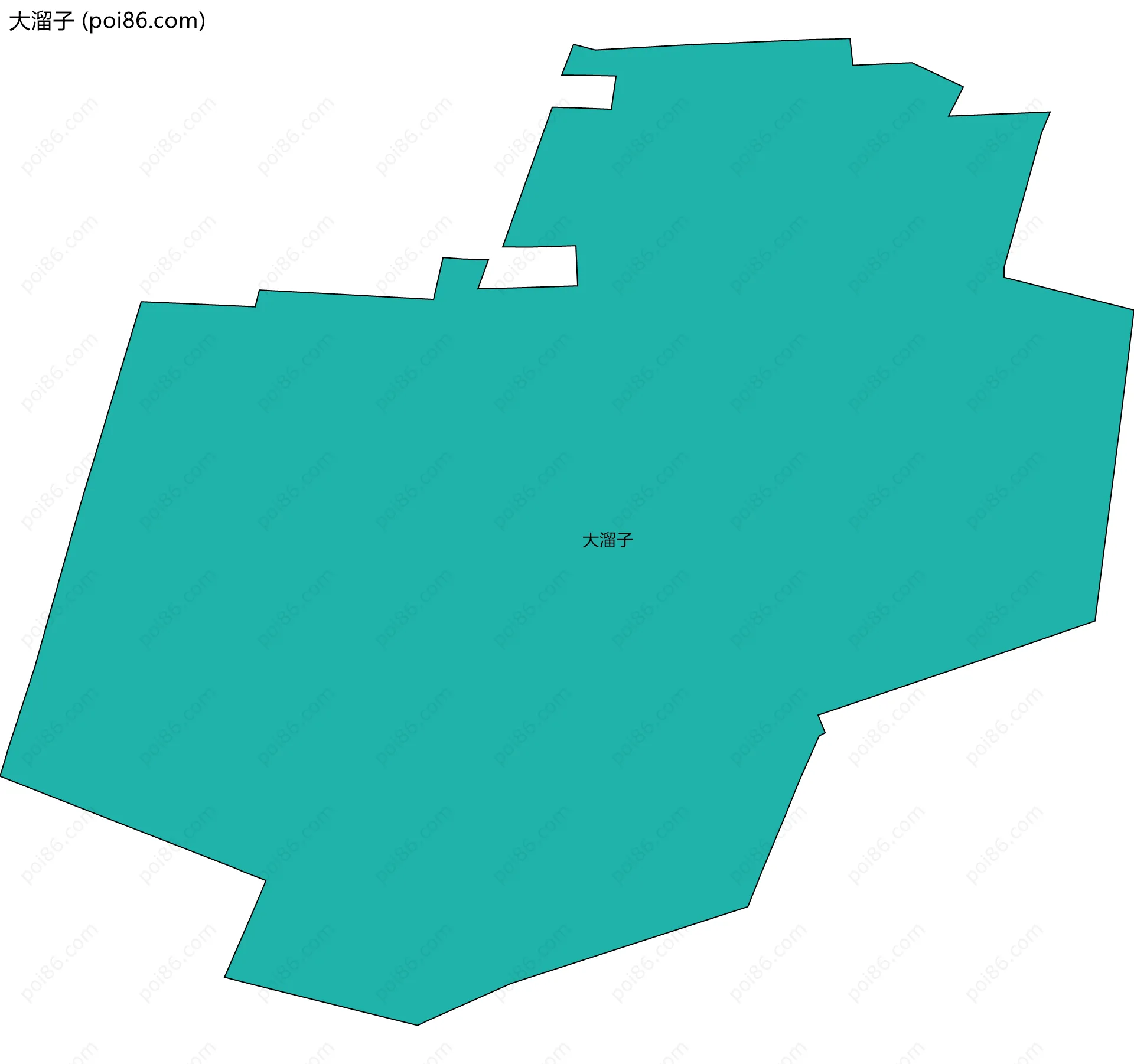 大溜子边界地图