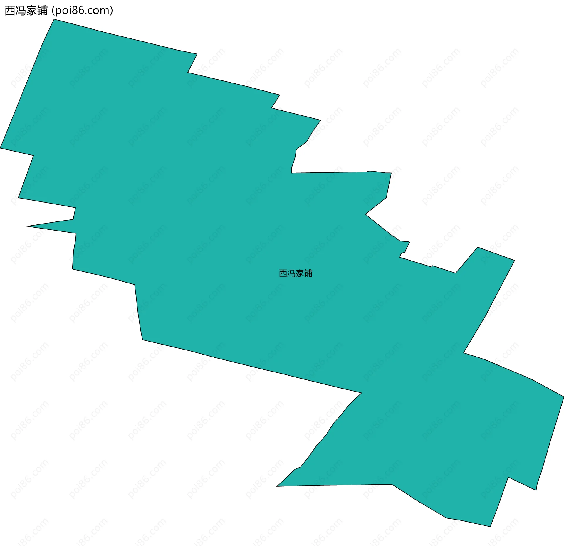 西冯家铺边界地图