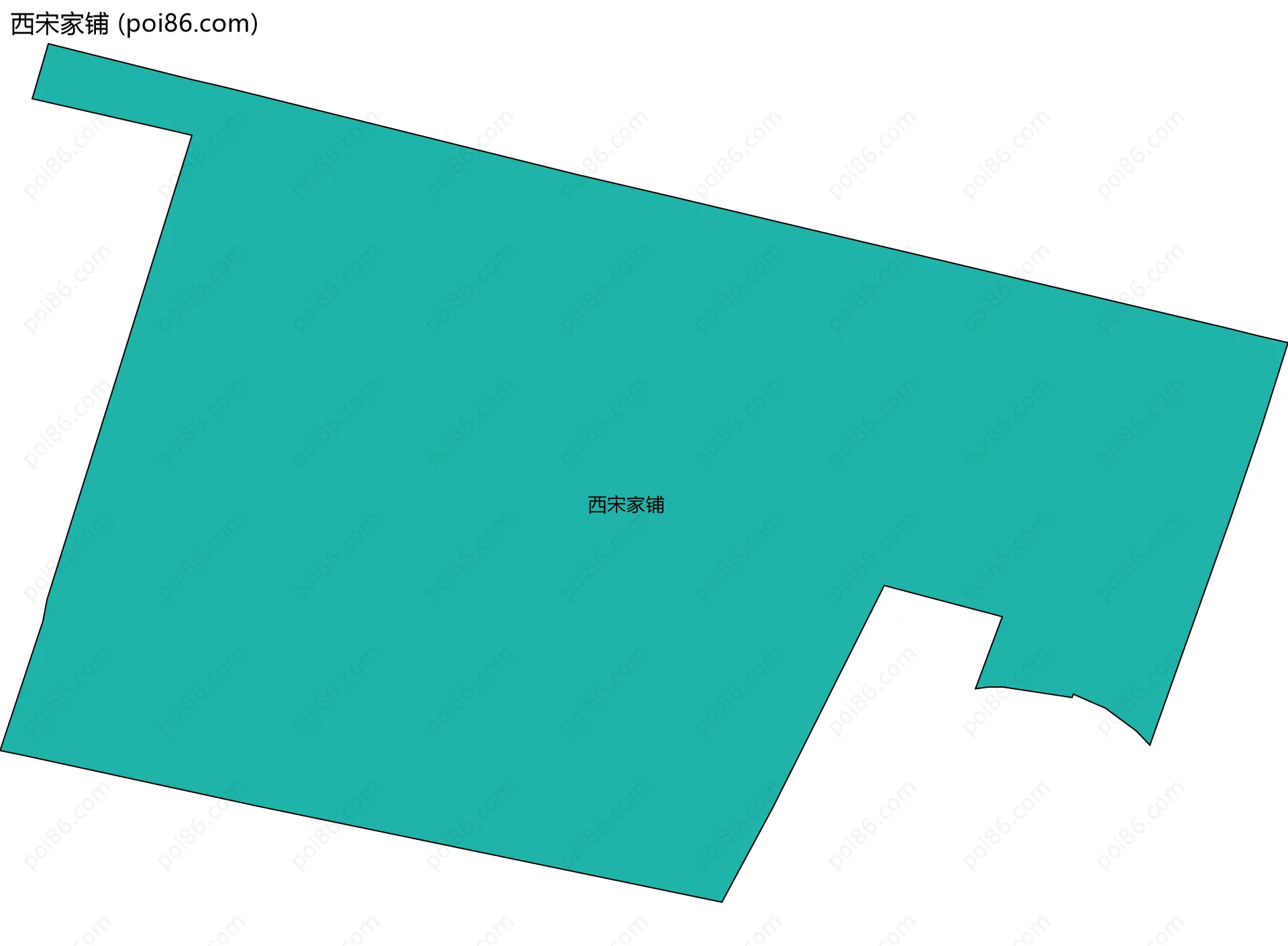 西宋家铺边界地图