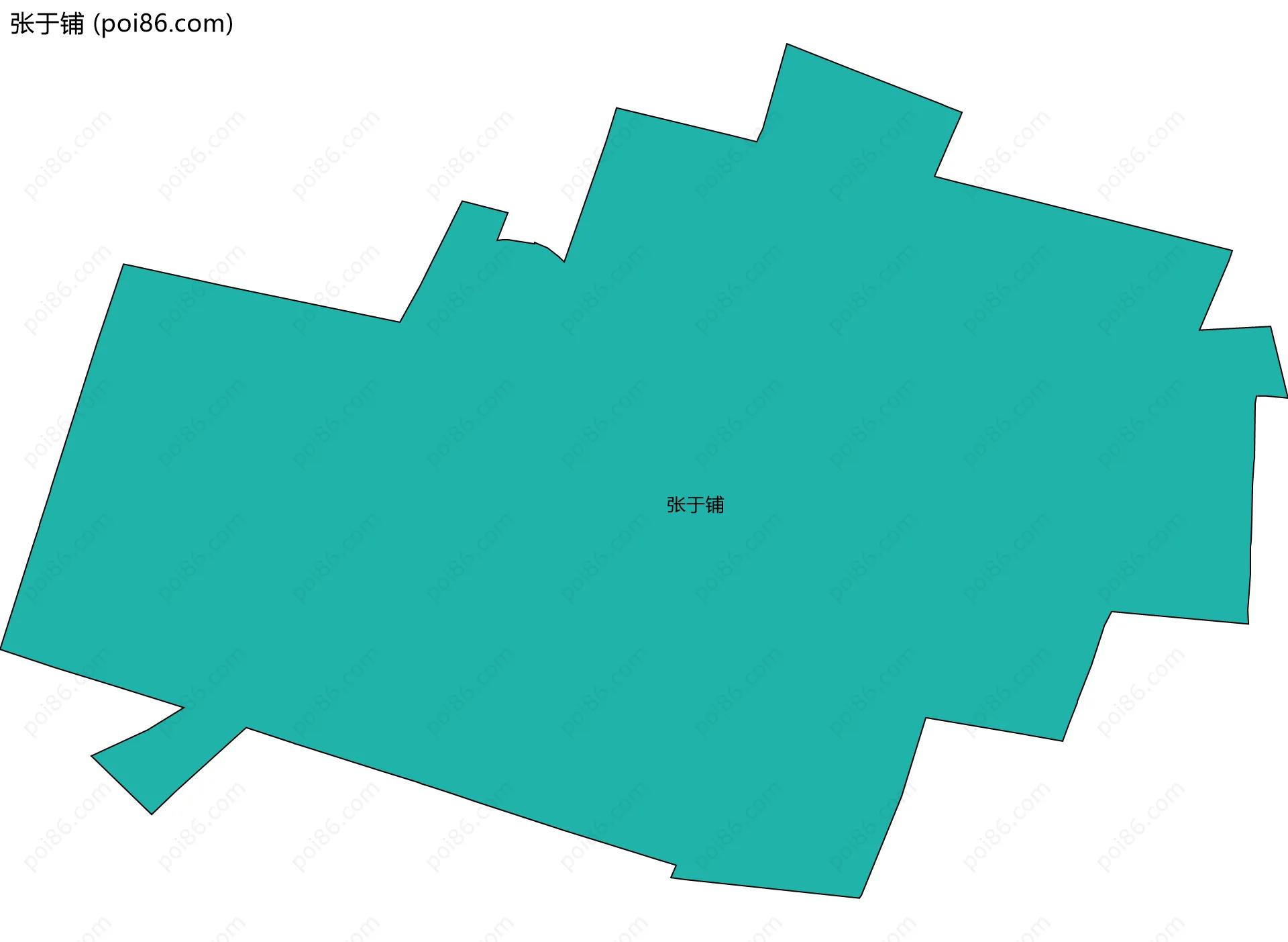 张于铺边界地图