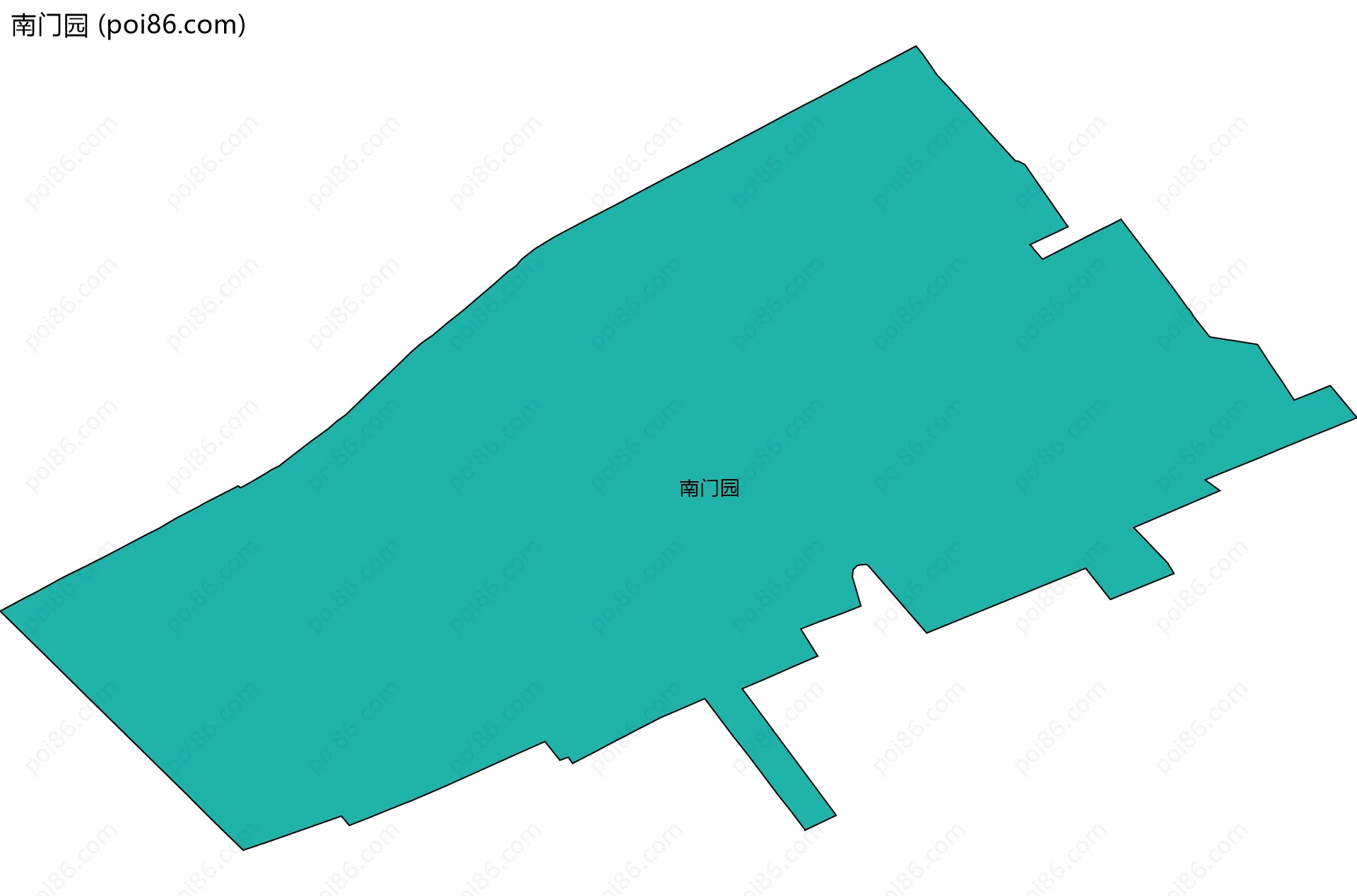 南门园边界地图