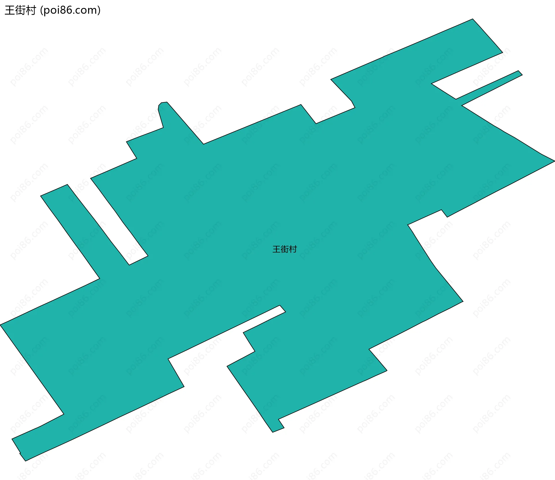 王街村边界地图
