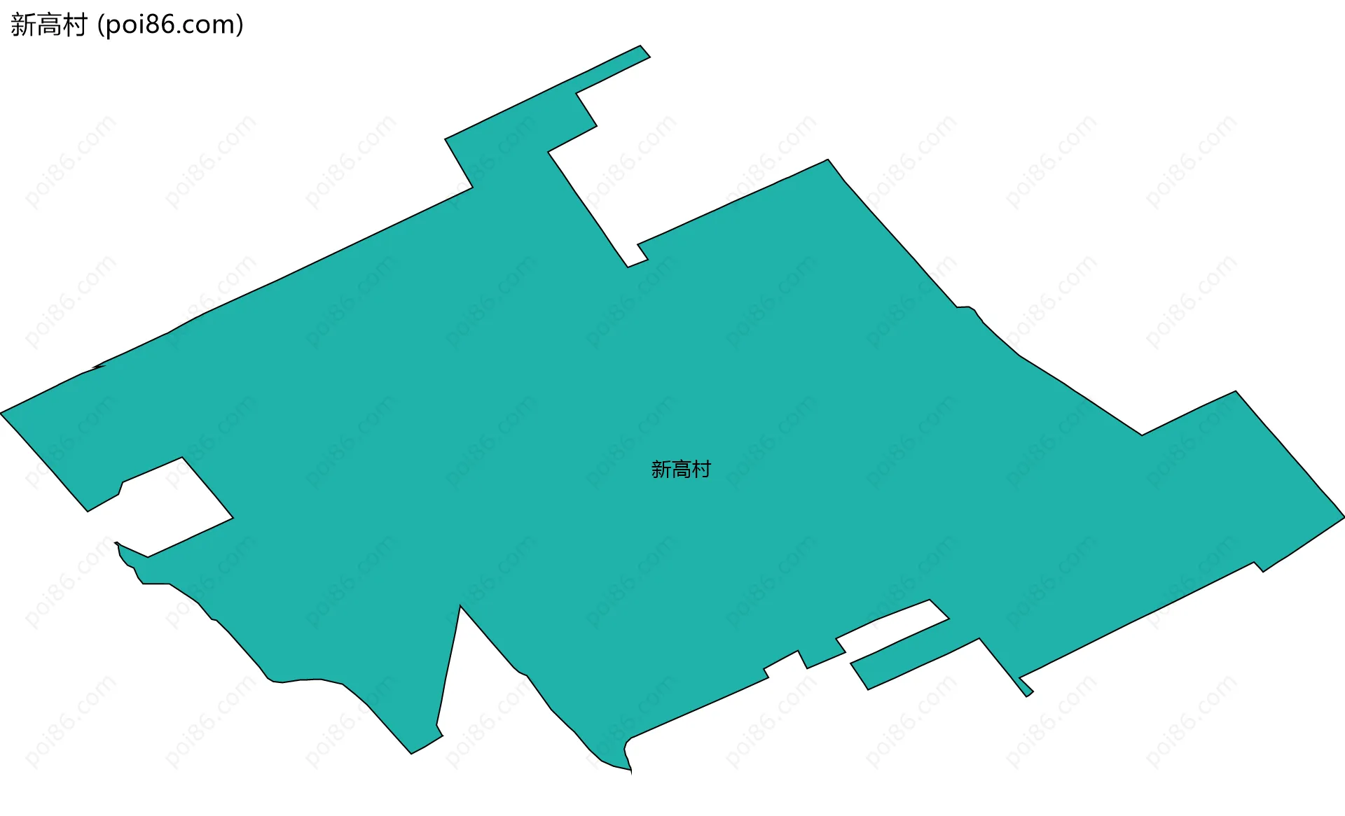 新高村边界地图