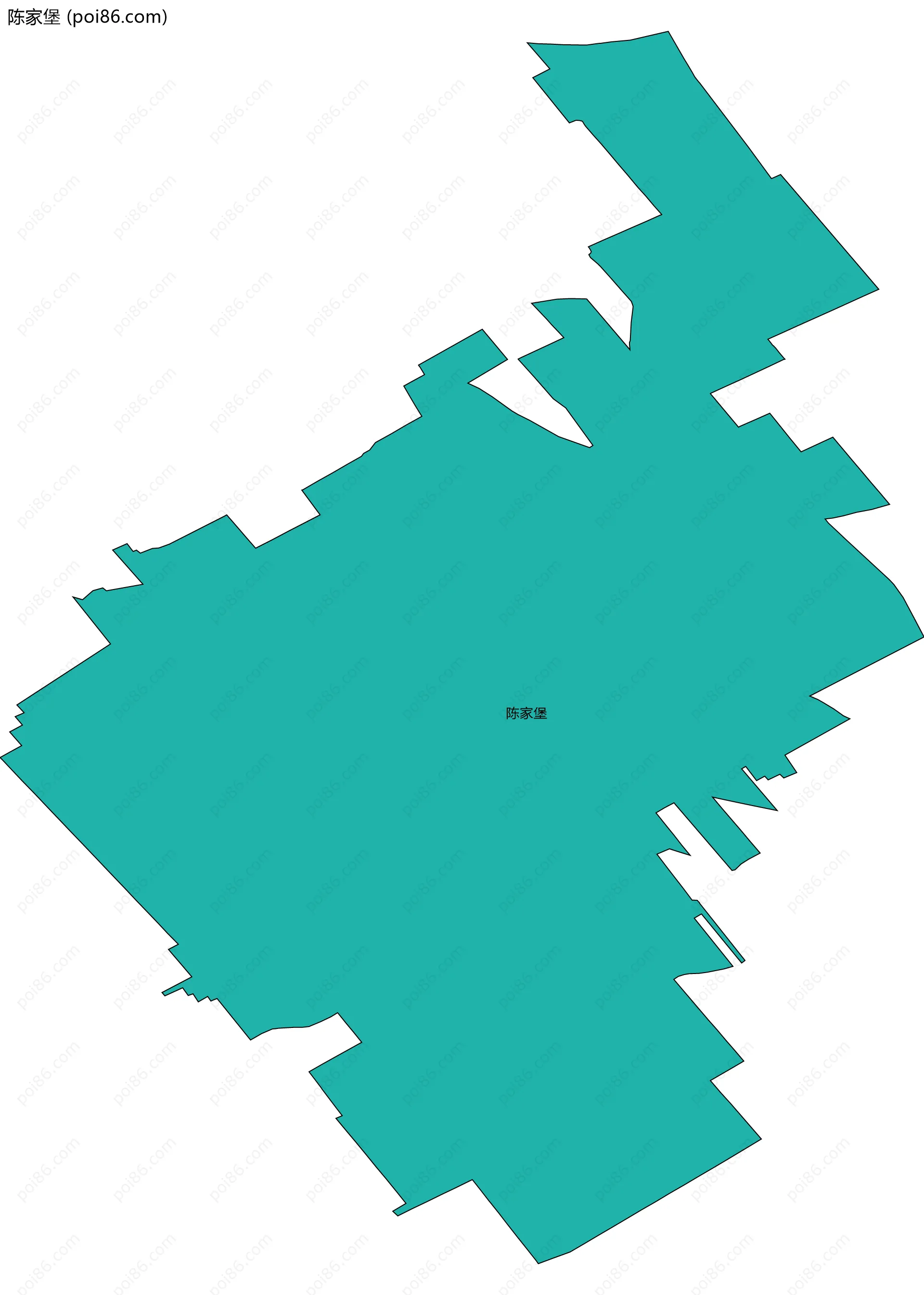 陈家堡边界地图