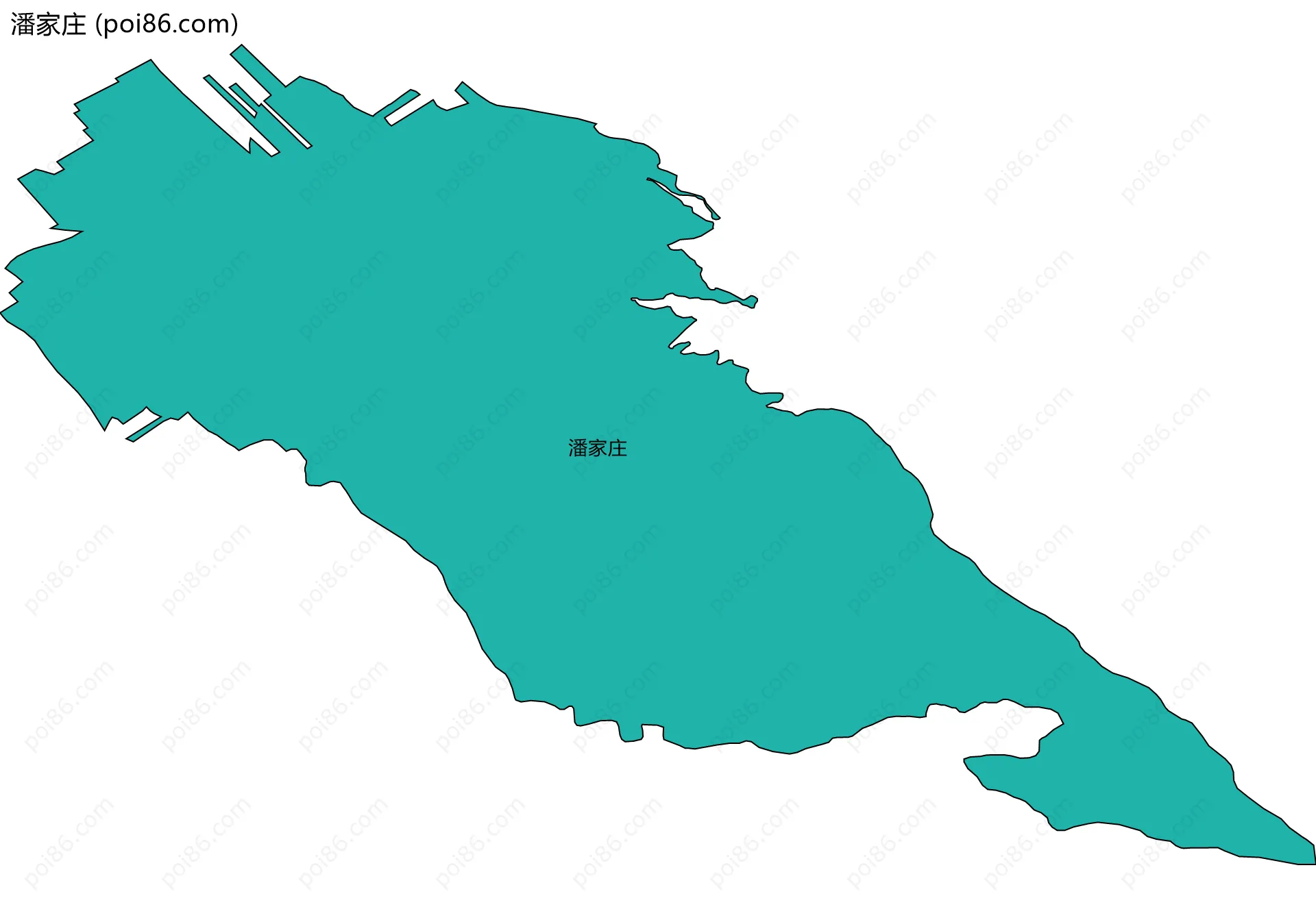 潘家庄边界地图