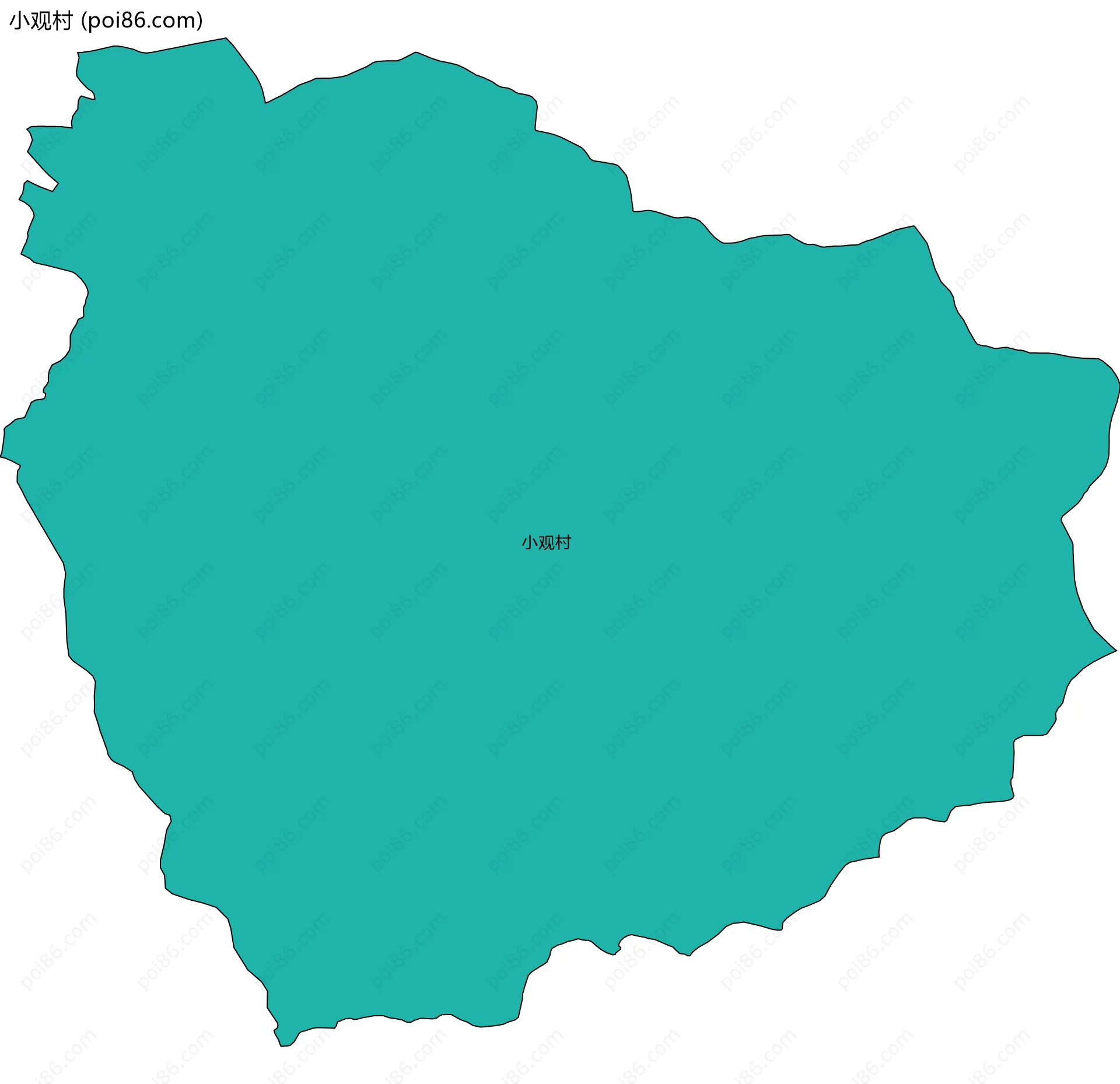 小观村边界地图