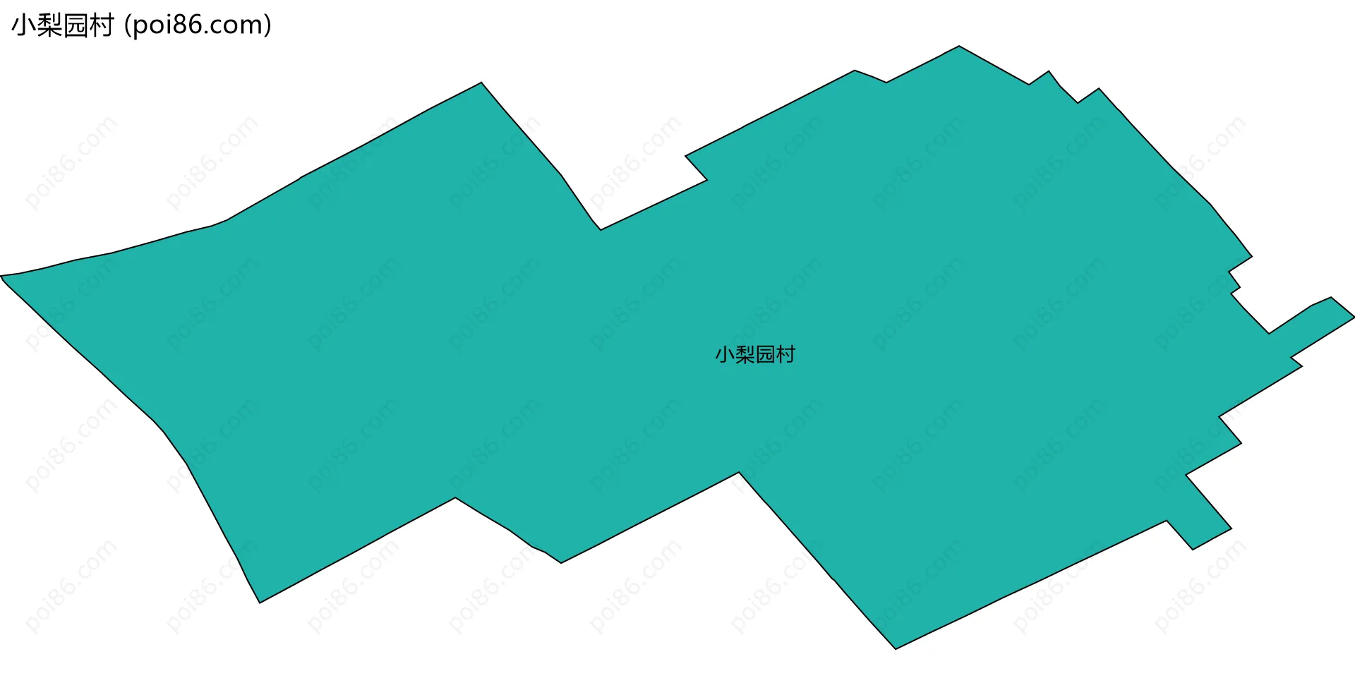 小梨园村边界地图