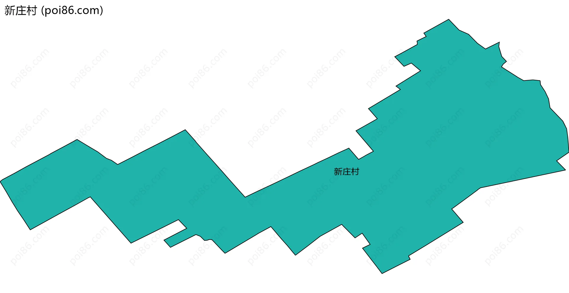 新庄村边界地图