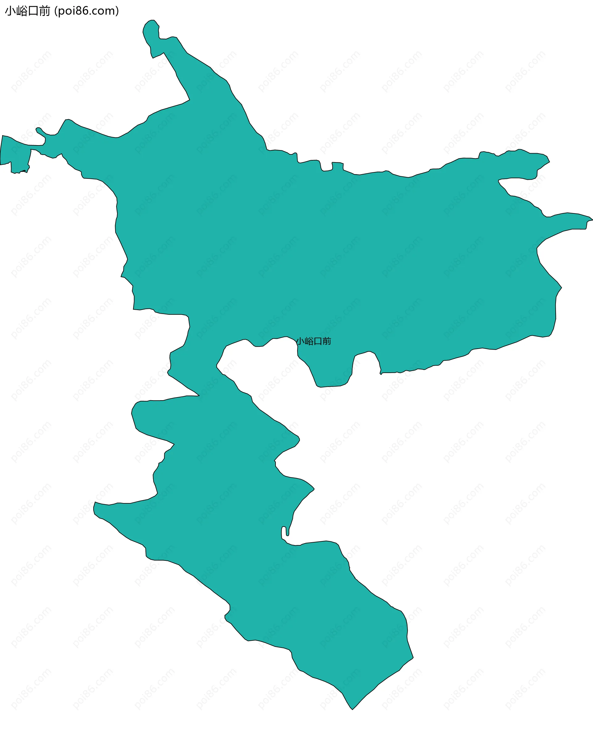 小峪口前边界地图