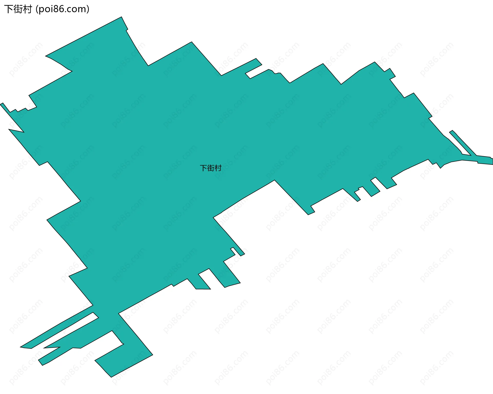 下街村边界地图