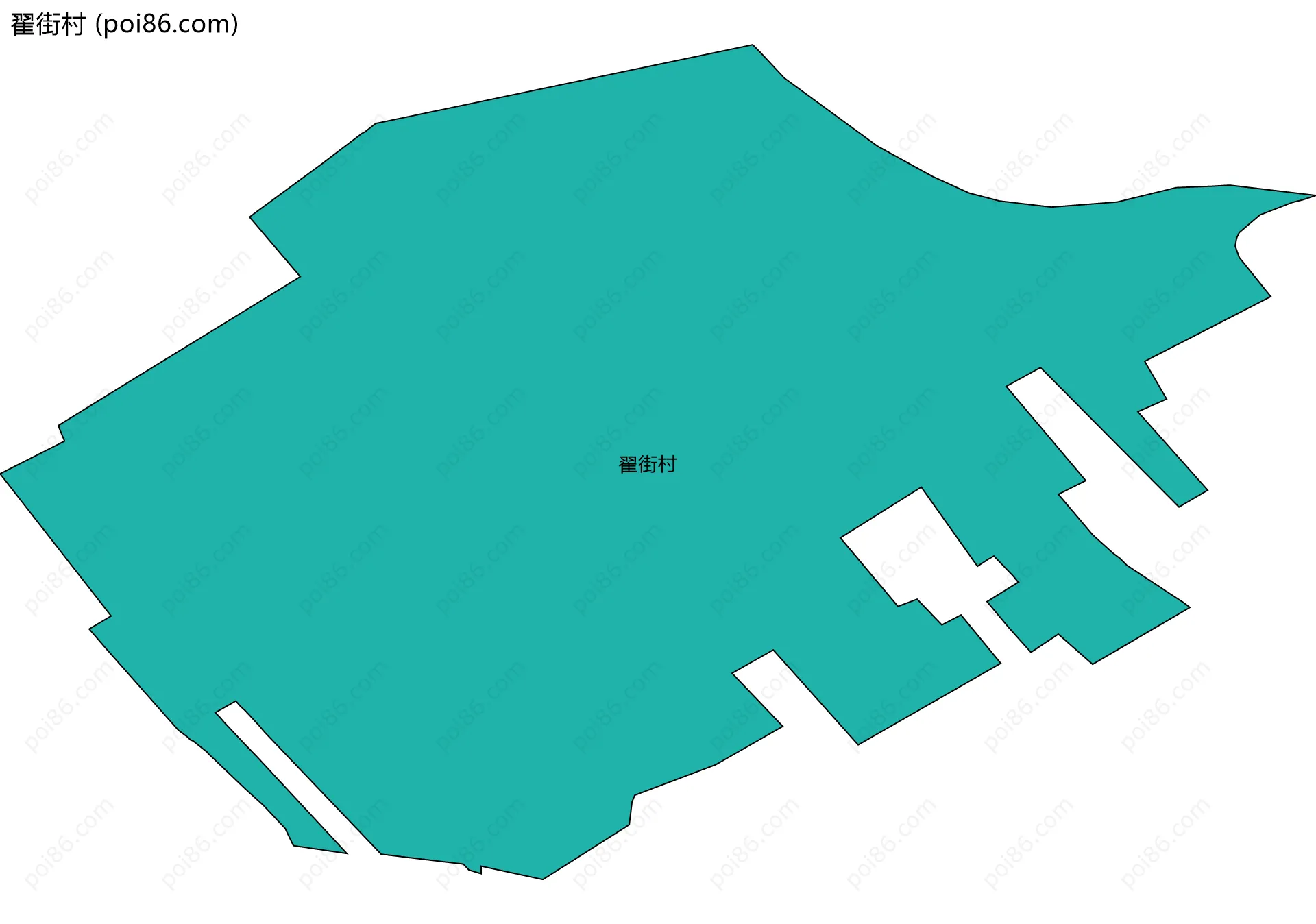 翟街村边界地图