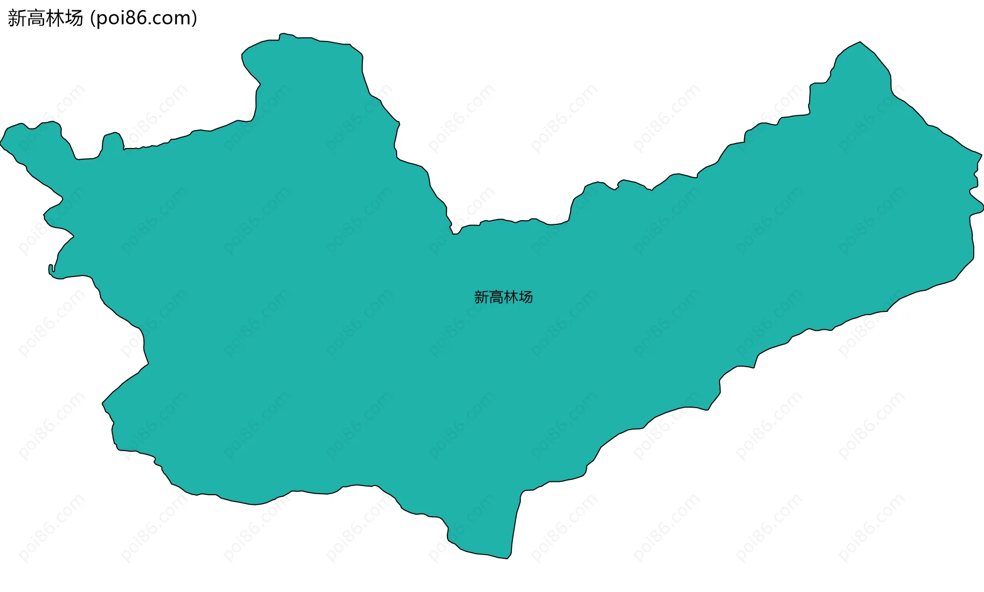 新高林场边界地图