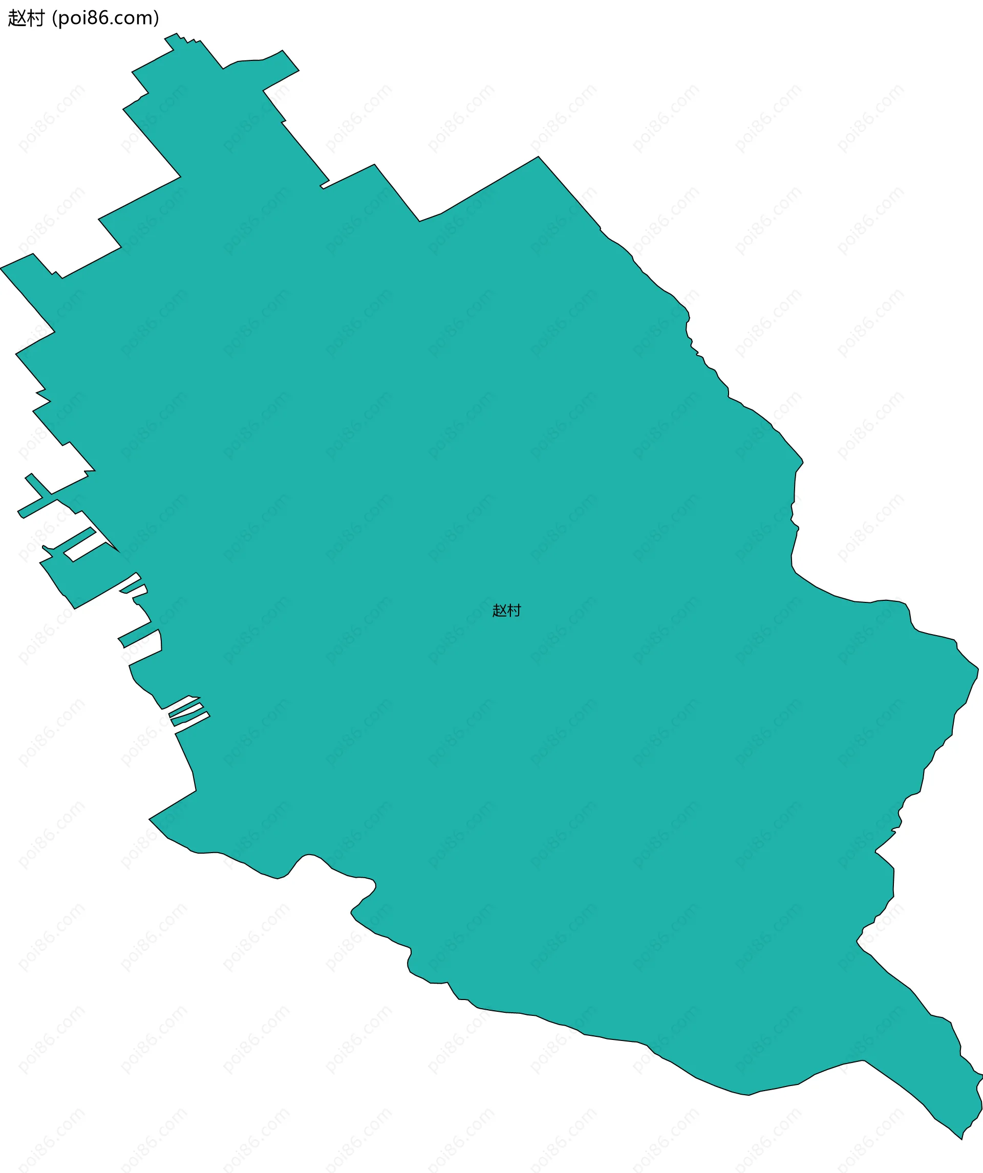 赵村边界地图