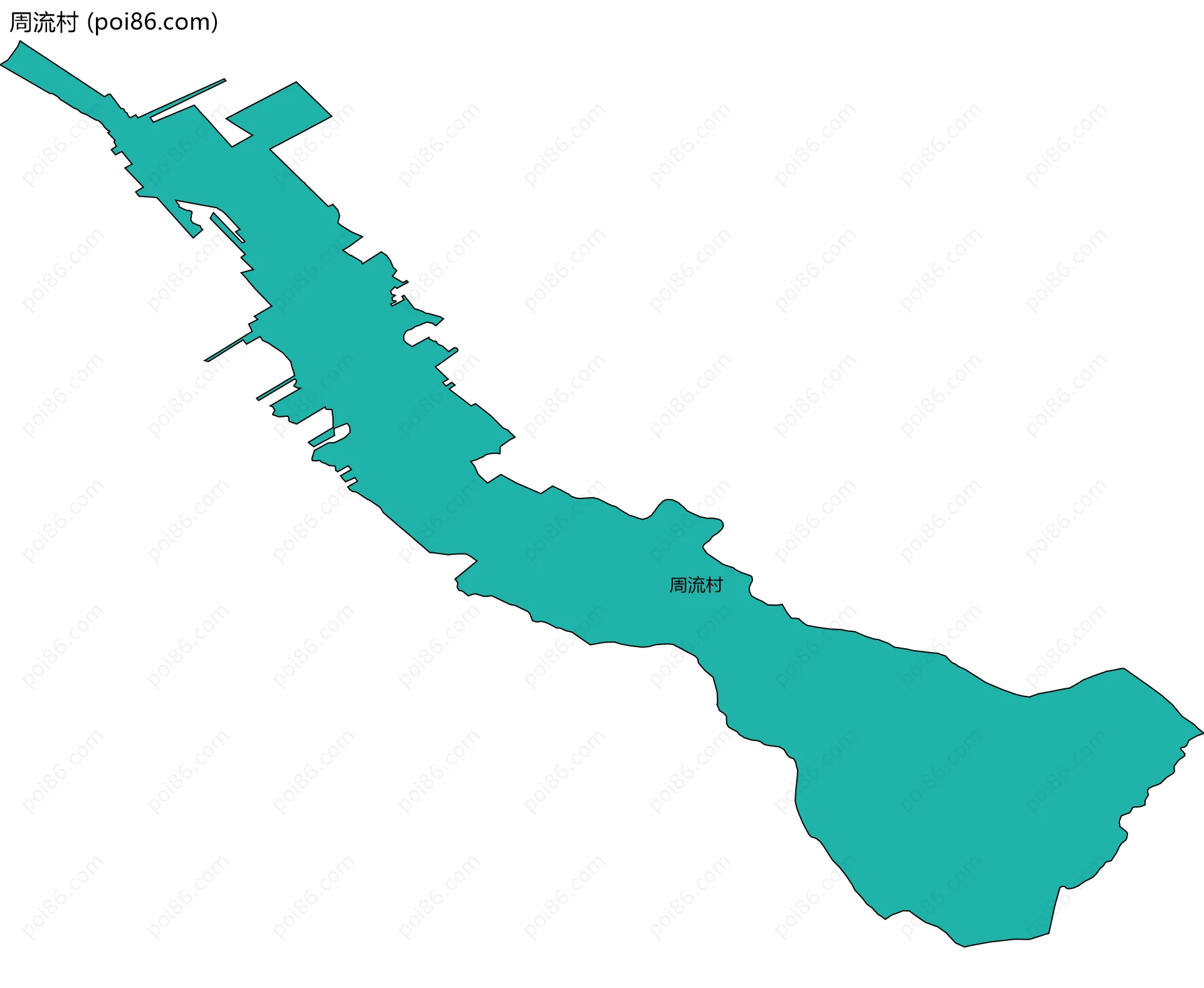 周流村边界地图