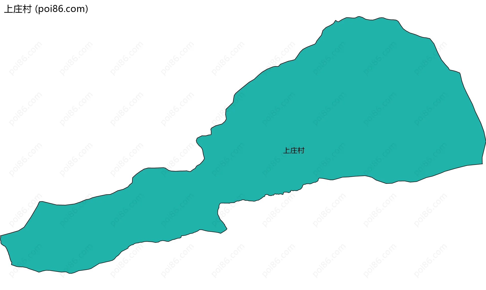 上庄村边界地图