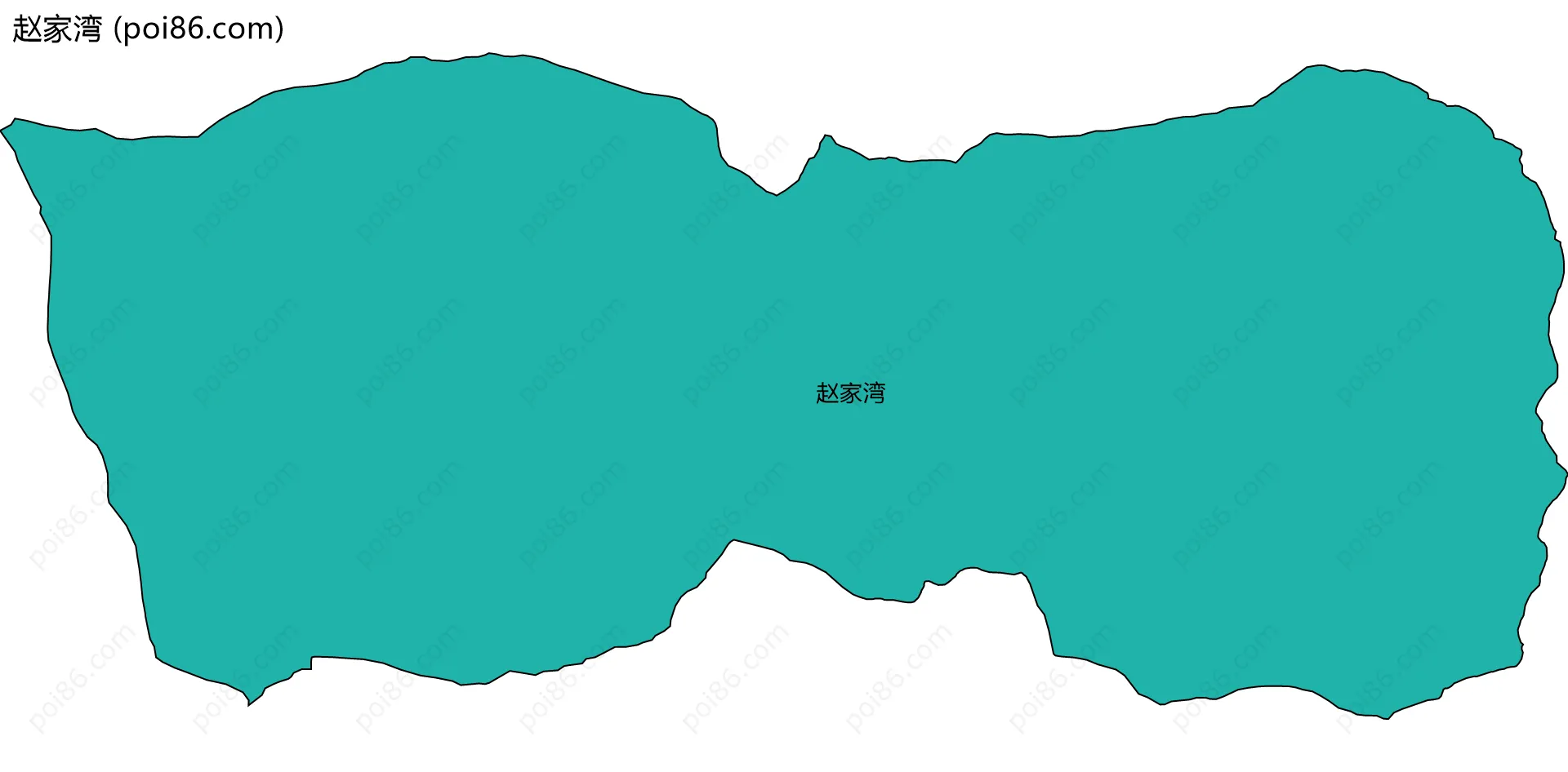 赵家湾边界地图